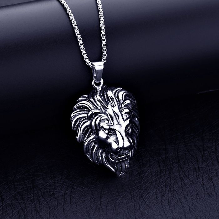 Chain "Stainless Steel Lion Head Hip-hop Necklace, BL55590098 | Grailed