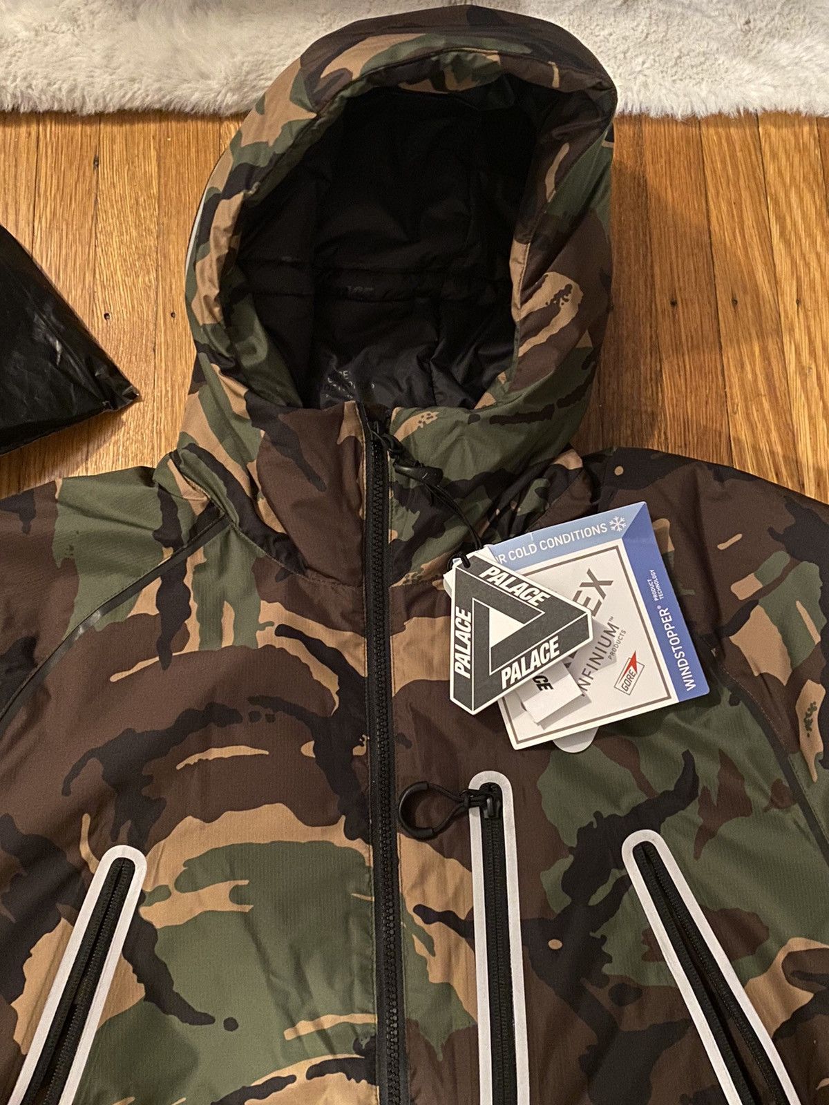 Palace PALACE GORE-TEX INFINIUM P-TECH JACKET CAMO | Grailed