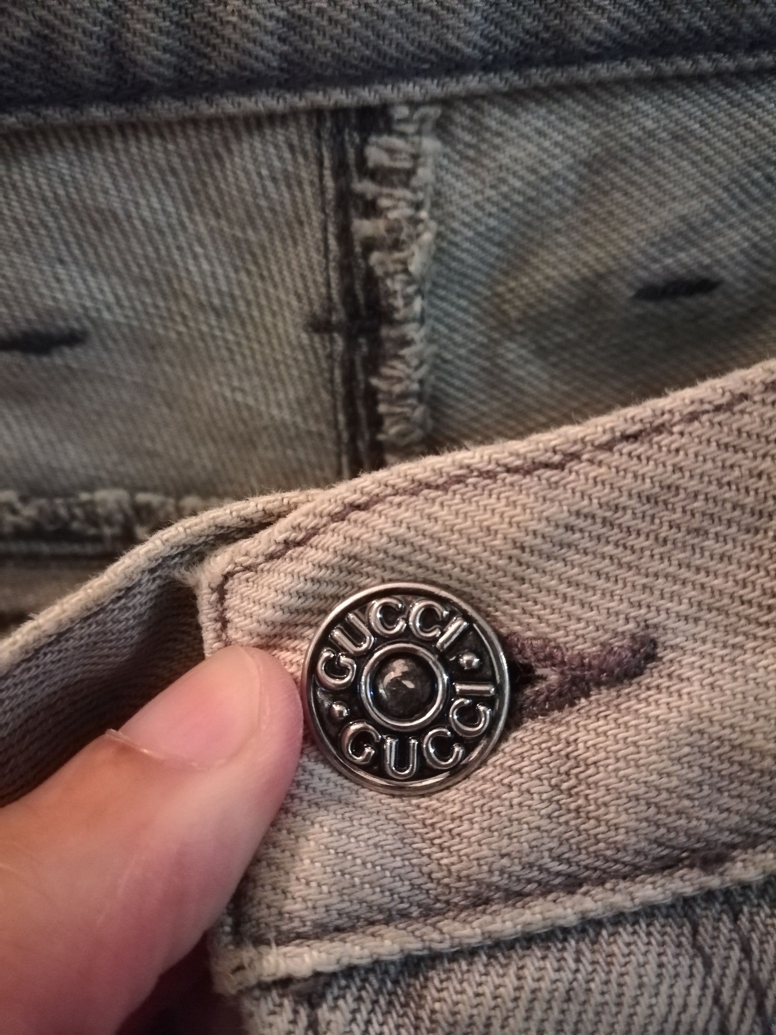 Designer Gucci S2006 Distressed Denim Italy Made Size US 29 - 10 Thumbnail