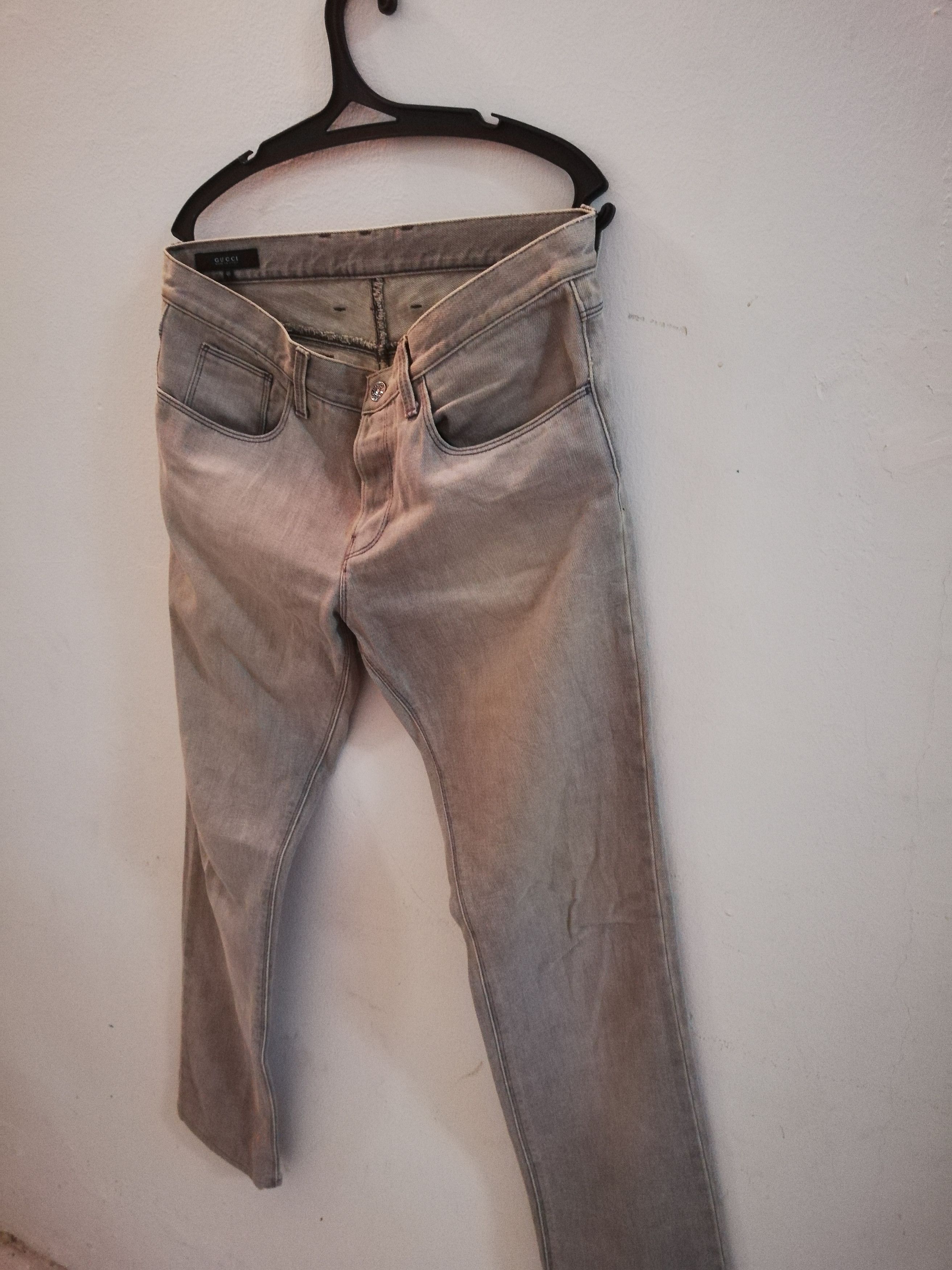 Designer Gucci S2006 Distressed Denim Italy Made Size US 29 - 2 Thumbnail
