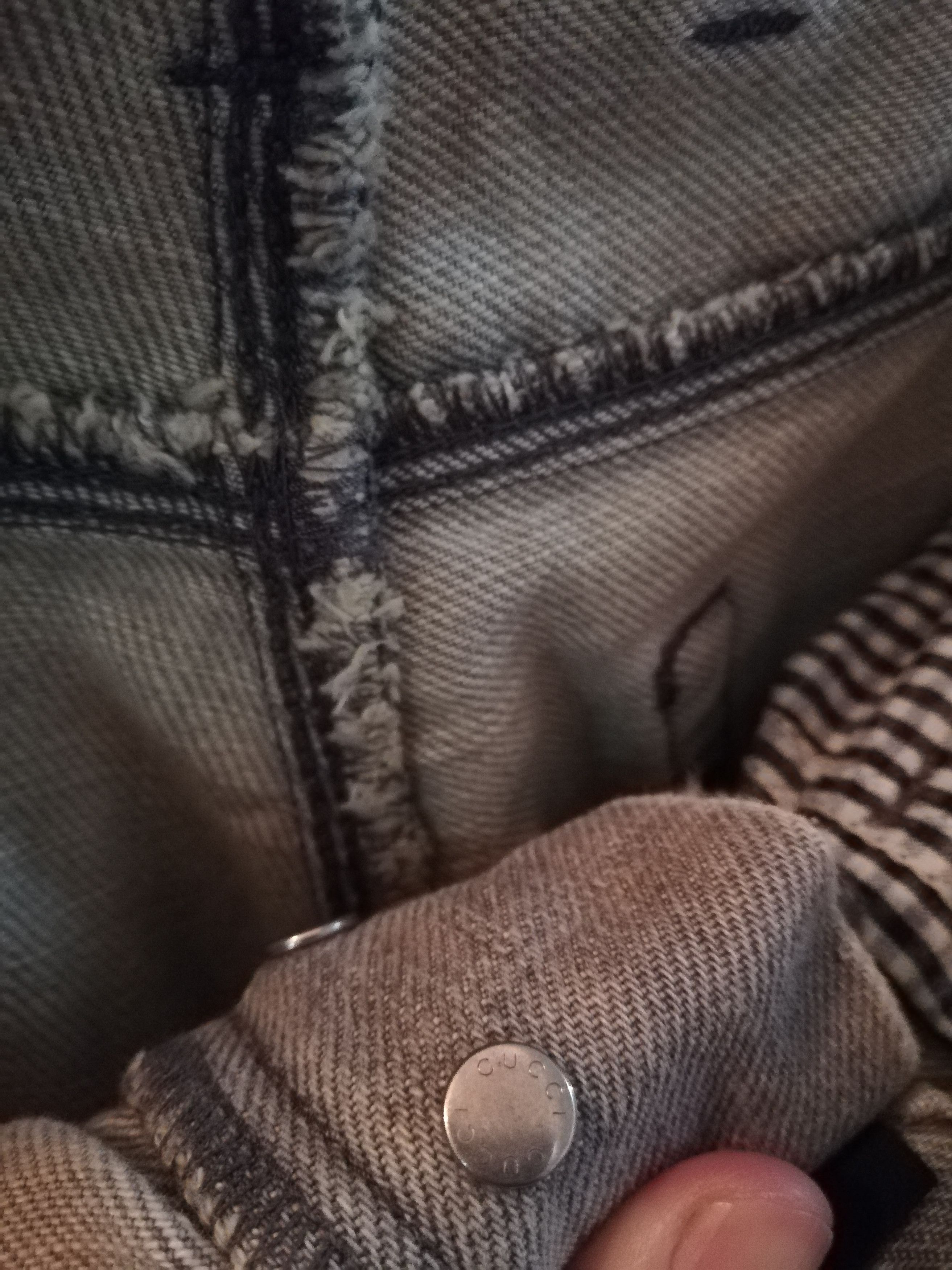 Designer Gucci S2006 Distressed Denim Italy Made Size US 29 - 18 Thumbnail