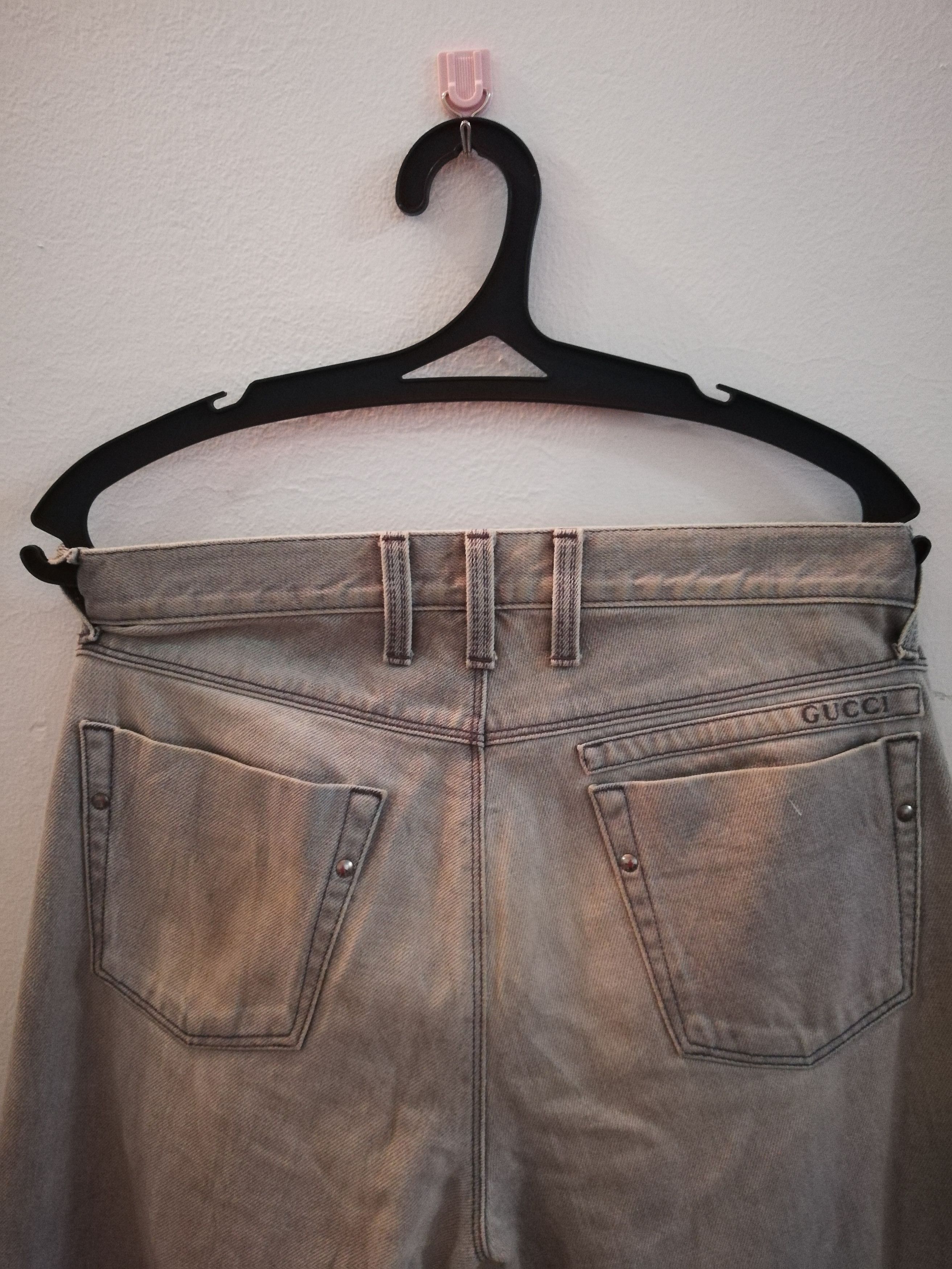 Designer Gucci S2006 Distressed Denim Italy Made Size US 29 - 8 Thumbnail