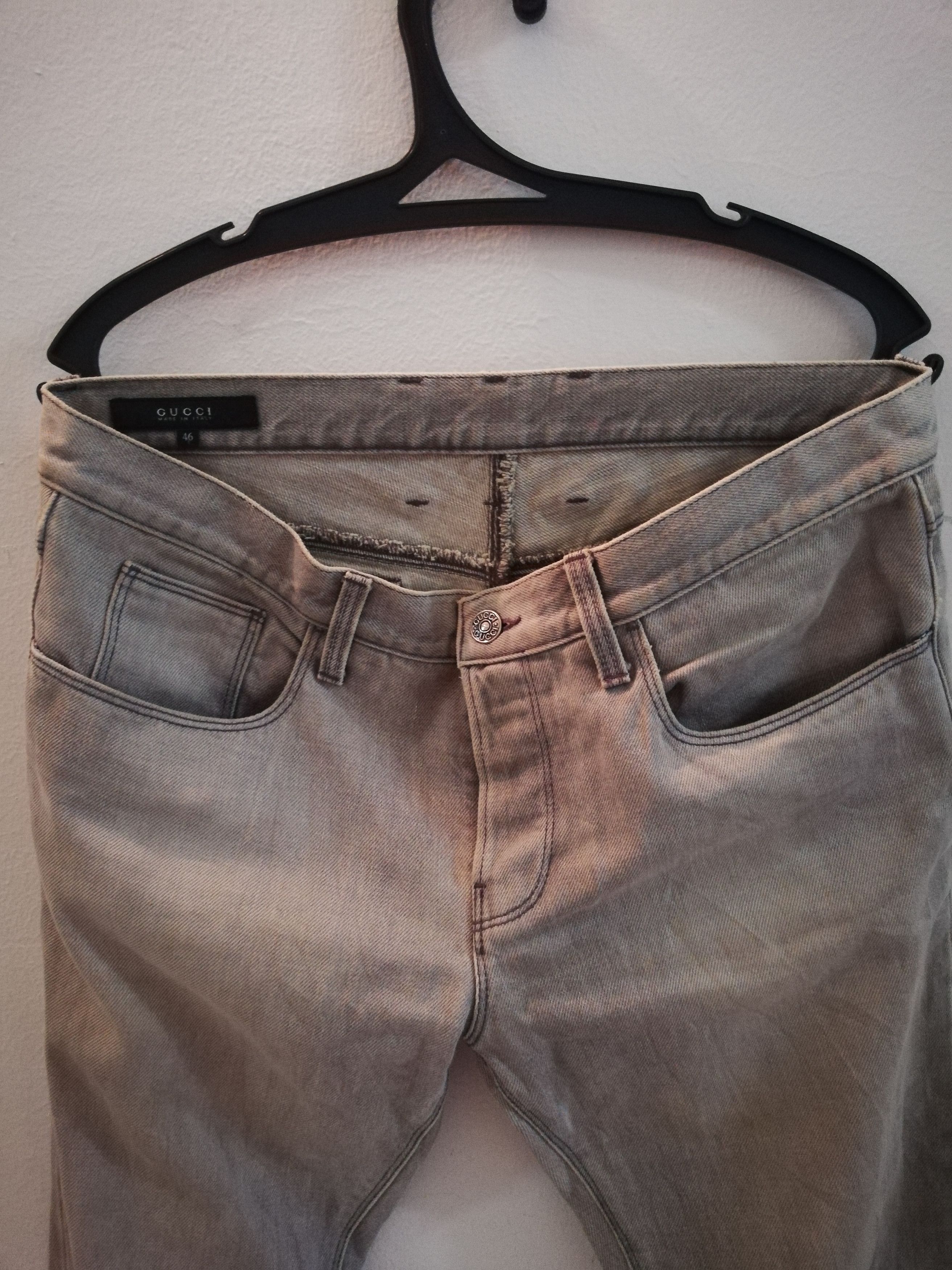 Designer Gucci S2006 Distressed Denim Italy Made Size US 29 - 3 Thumbnail