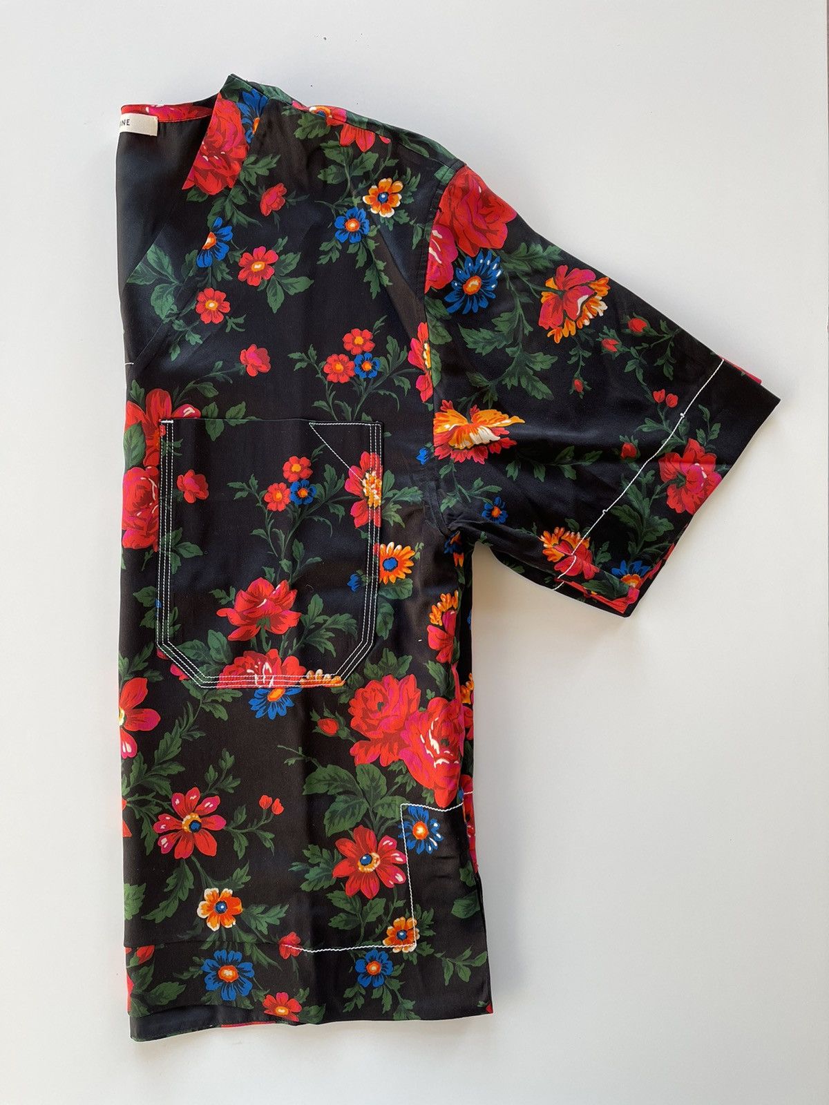 Celine Céline by Phoebe Philo Floral Print Silk Blouse Size 40 Size US M / EU 48-50 / 2 - 5 Thumbnail