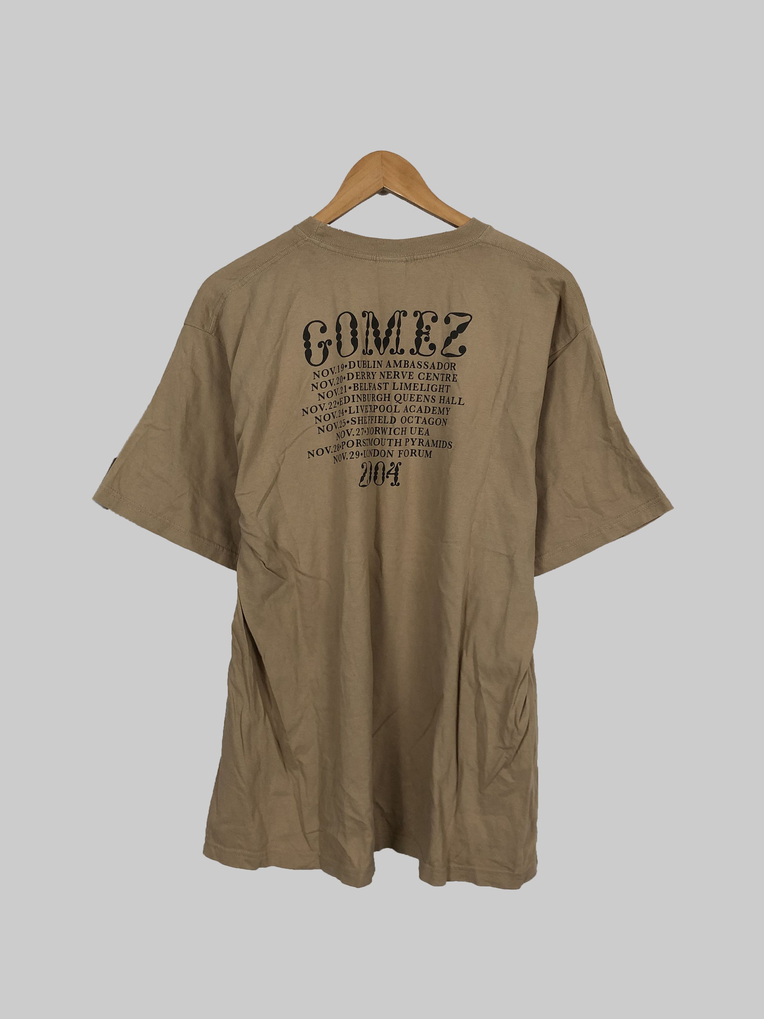 Band Tees Vintage 2004 Gomez British Indie Band (Sonic Youth) Size US M / EU 48-50 / 2 - 2 Thumbnail