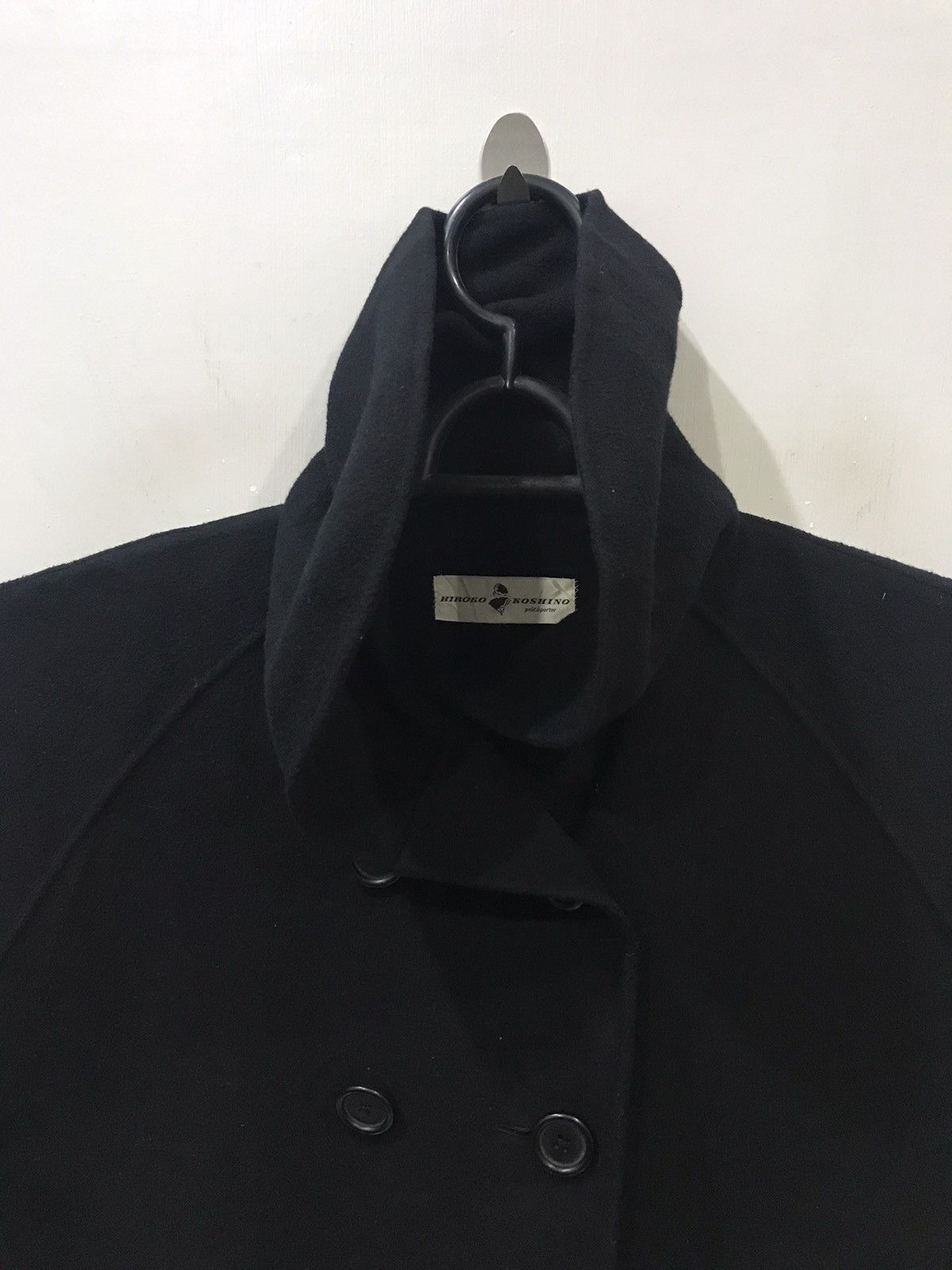 Designer × Hiroko Koshino Homme × Japanese Brand UNISEX !!! Double Breast HIROKO KOSHINO Oversize Coat Size US L / EU 52-54 / 3 - 2 Thumbnail