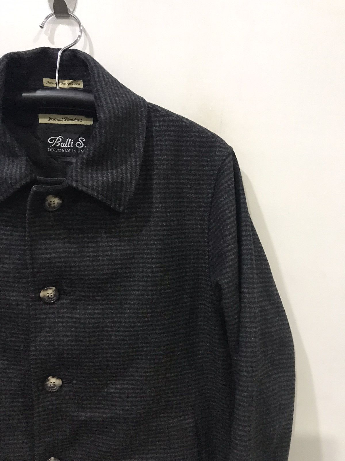 Japanese Brand Journal Standard x Balli S Italian Fabric Prisoner OverCoat Size US M / EU 48-50 / 2 - 3 Thumbnail