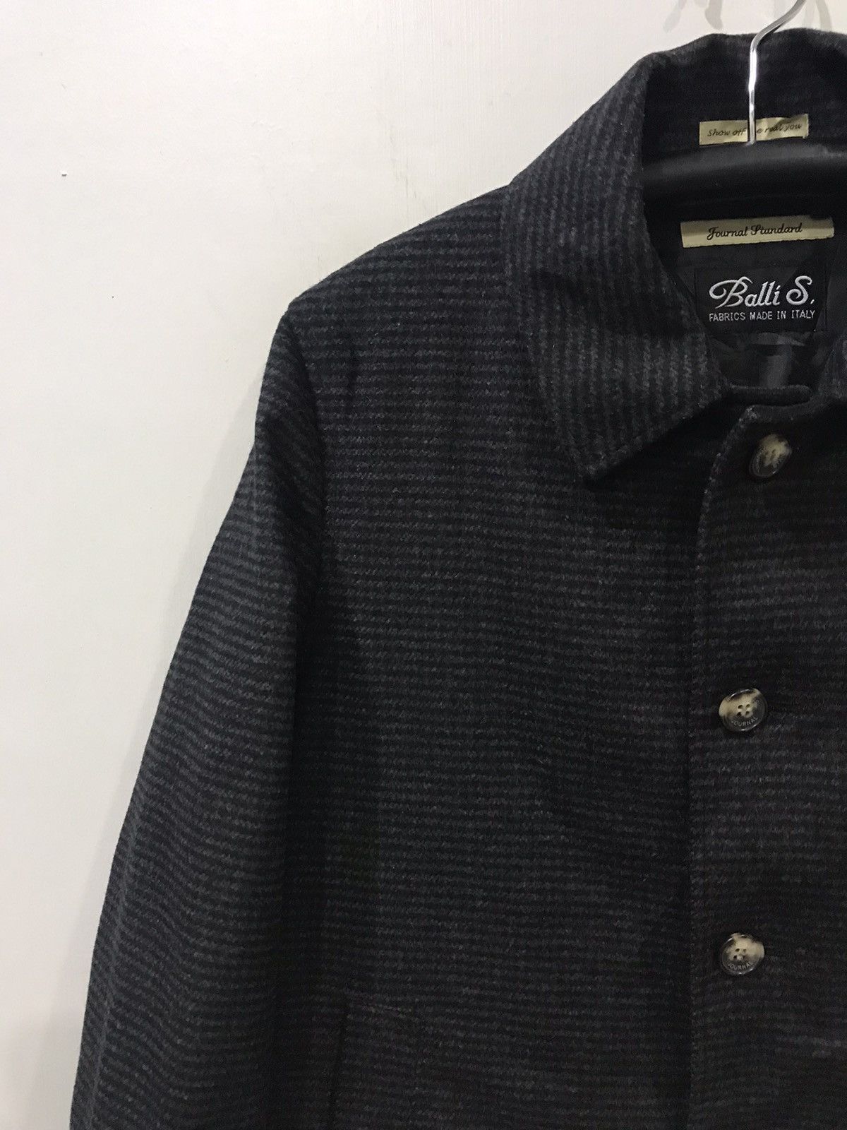 Japanese Brand Journal Standard x Balli S Italian Fabric Prisoner OverCoat Size US M / EU 48-50 / 2 - 4 Thumbnail