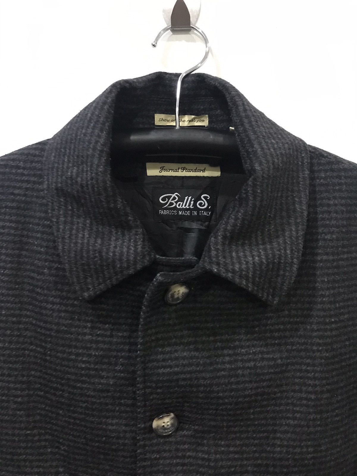 Japanese Brand Journal Standard x Balli S Italian Fabric Prisoner OverCoat Size US M / EU 48-50 / 2 - 2 Thumbnail