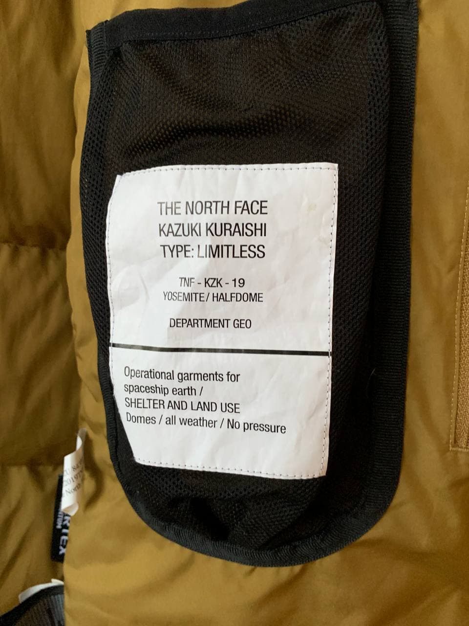 Kazuki Kuraishi × The North Face The North Face Kazuki Kuraishi Gold Puffer Jacket Size US S / EU 44-46 / 1 - 12 Thumbnail