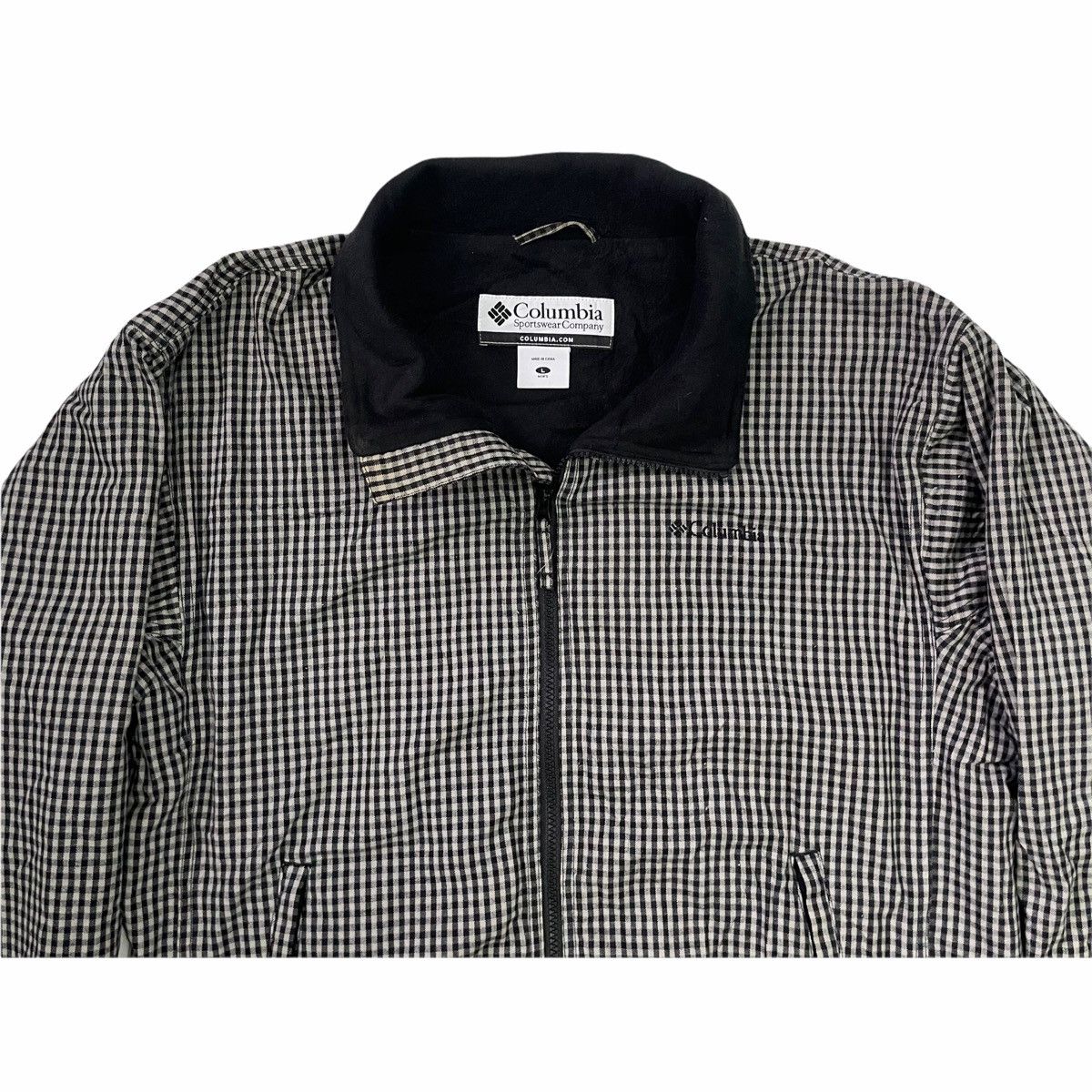Columbia 💥 COLUMBIA CHECKED BOMBER ZIPPER JACKET Size US L / EU 52-54 / 3 - 4 Thumbnail