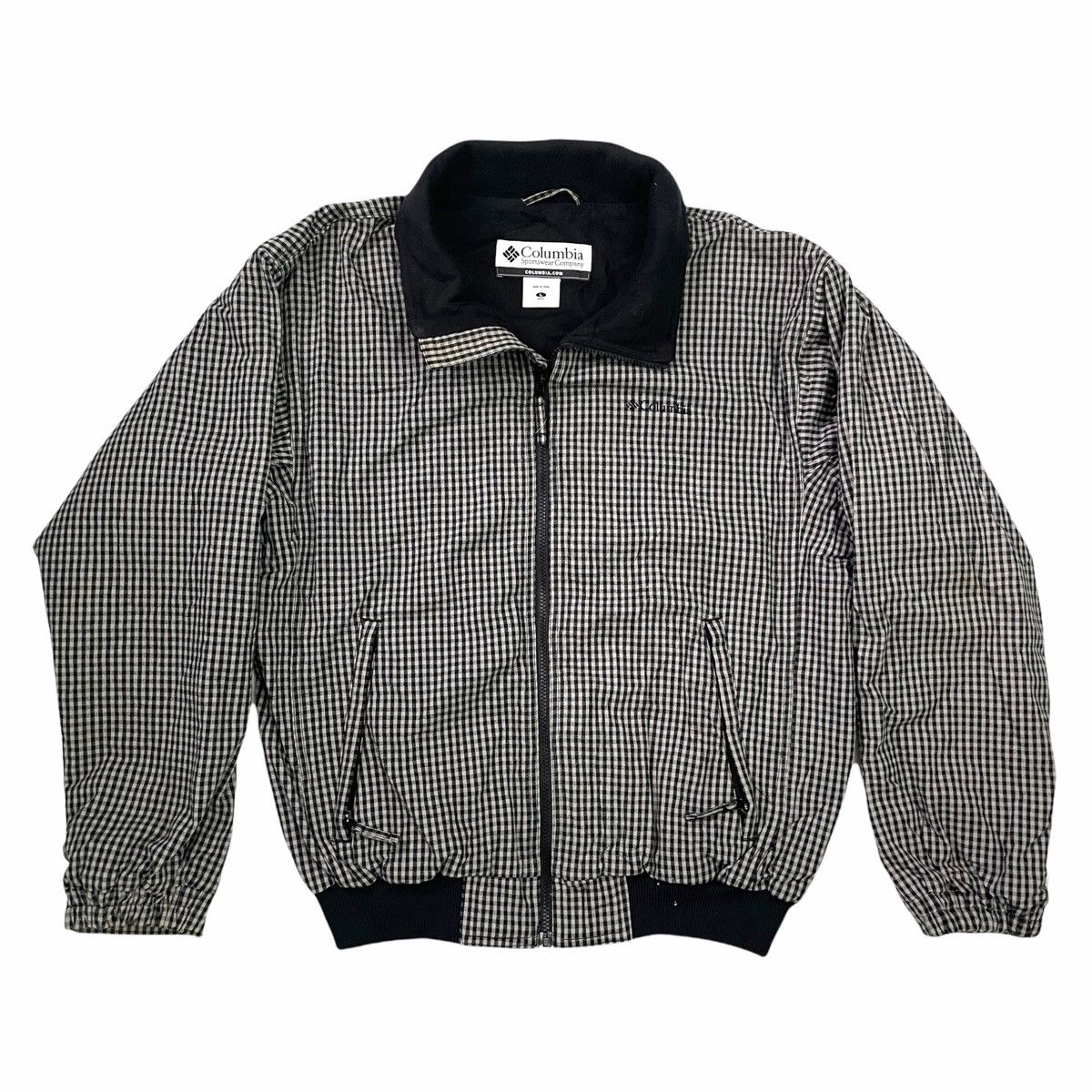 Columbia 💥 COLUMBIA CHECKED BOMBER ZIPPER JACKET Size US L / EU 52-54 / 3 - 1 Thumbnail