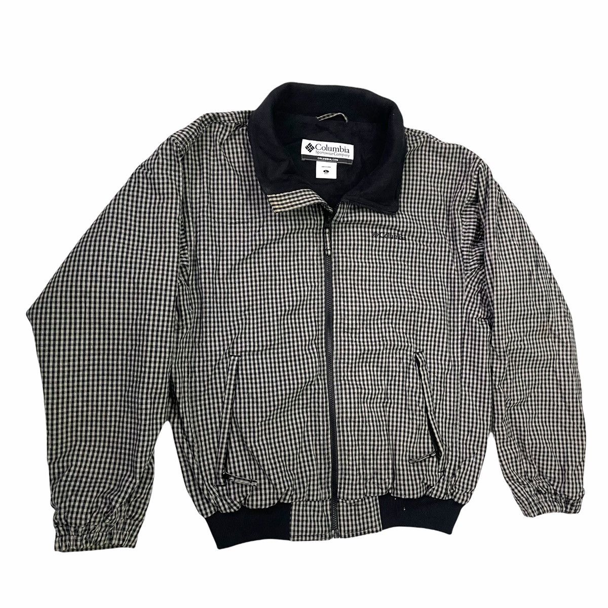 Columbia 💥 COLUMBIA CHECKED BOMBER ZIPPER JACKET Size US L / EU 52-54 / 3 - 2 Thumbnail