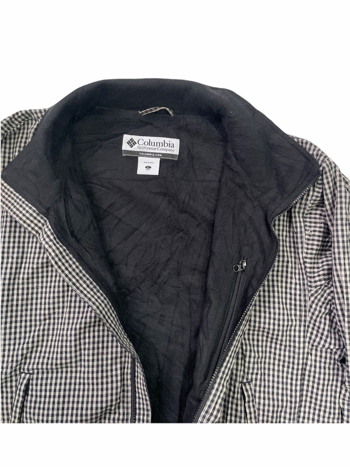 Columbia 💥 COLUMBIA CHECKED BOMBER ZIPPER JACKET Size US L / EU 52-54 / 3 - 5 Thumbnail