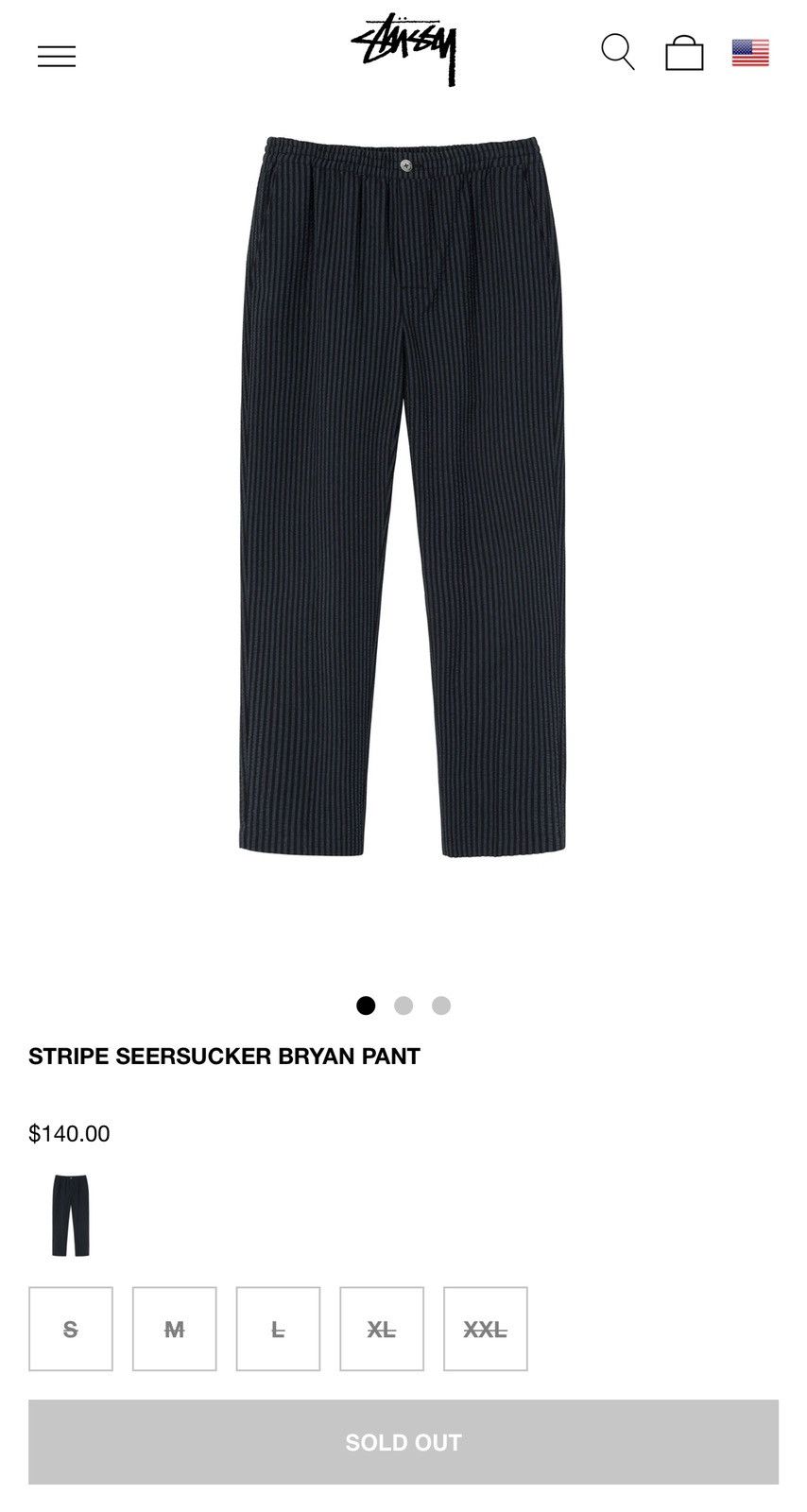 Stussy Stripe seersucker sport suit (coat + pants) | Grailed