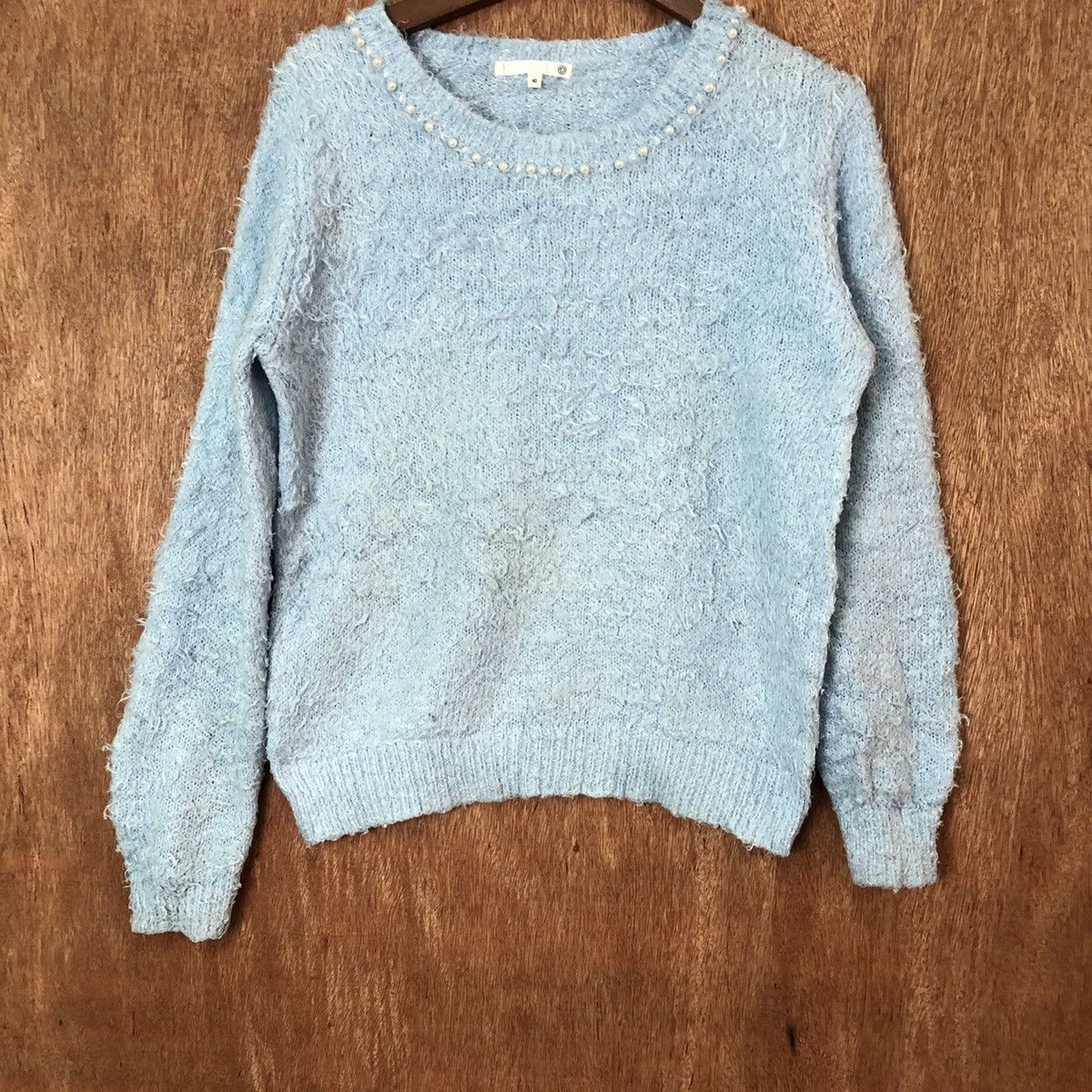 Aran Isles Knitwear Japanese Brand Shagy Shaggy Fur Mohair Knitwear #6431 Size S / US 4 / IT 40 - 3 Thumbnail