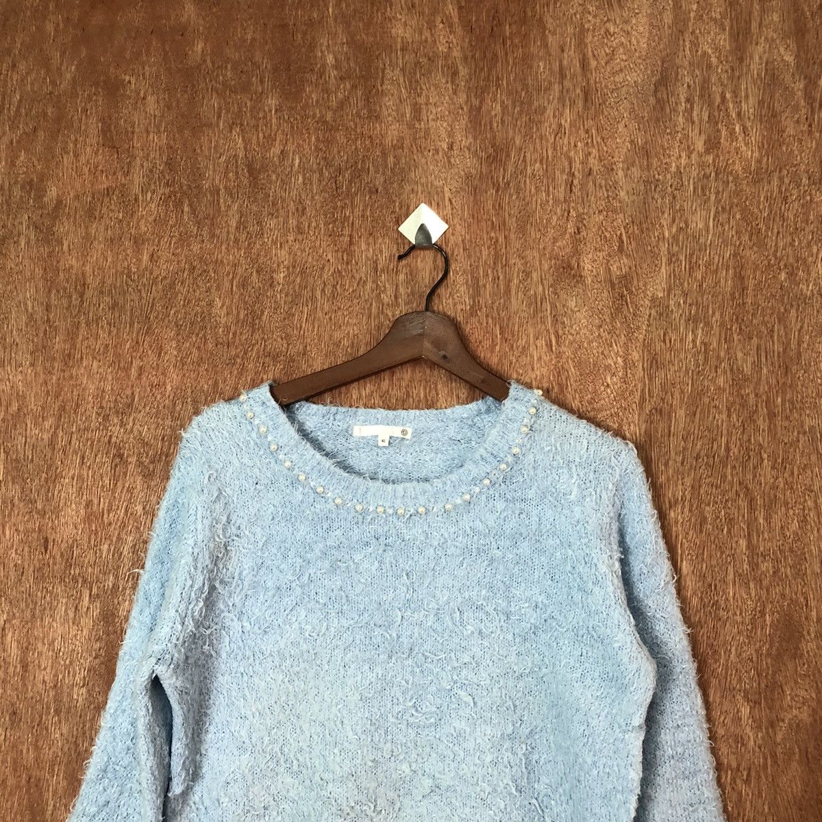 Aran Isles Knitwear Japanese Brand Shagy Shaggy Fur Mohair Knitwear #6431 Size S / US 4 / IT 40 - 2 Thumbnail