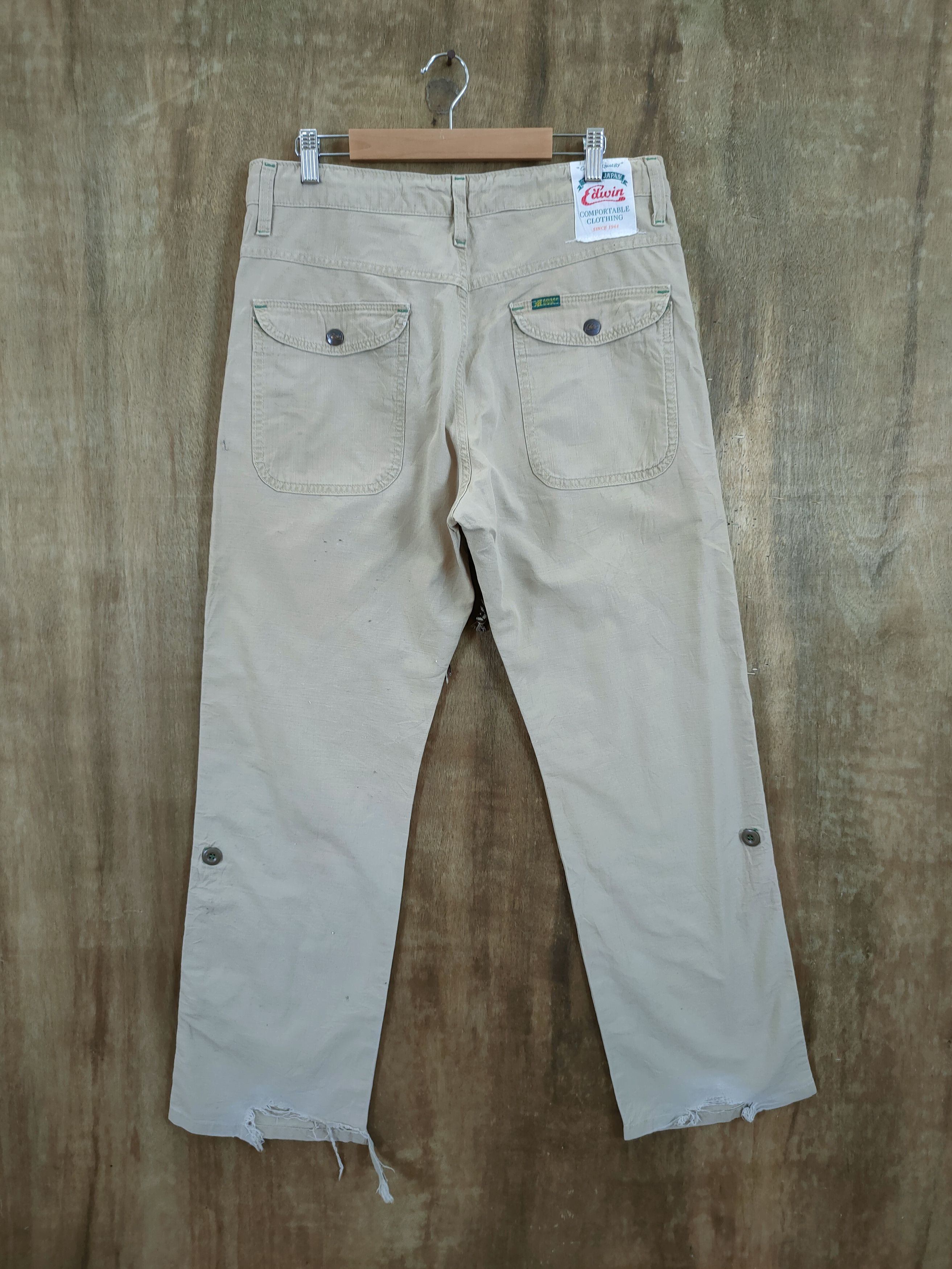 Edwin Edwin vintage japan distressed cargo pants #46-879 Size US 31 - 8 Thumbnail