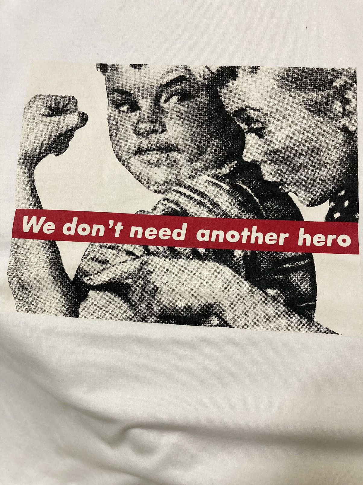 Vintage Barbara Kruger “We don’t need another hero” tee Size US XL / EU 56 / 4 - 8 Thumbnail