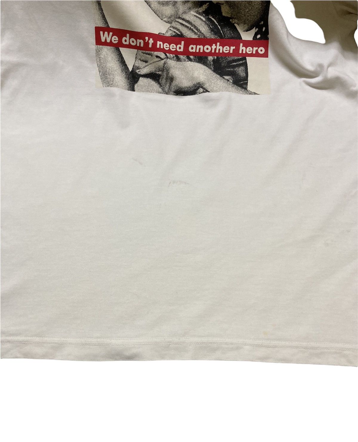 Vintage Barbara Kruger “We don’t need another hero” tee Size US XL / EU 56 / 4 - 6 Thumbnail