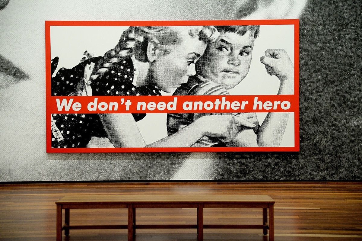 Vintage Barbara Kruger “We don’t need another hero” tee Size US XL / EU 56 / 4 - 15 Thumbnail