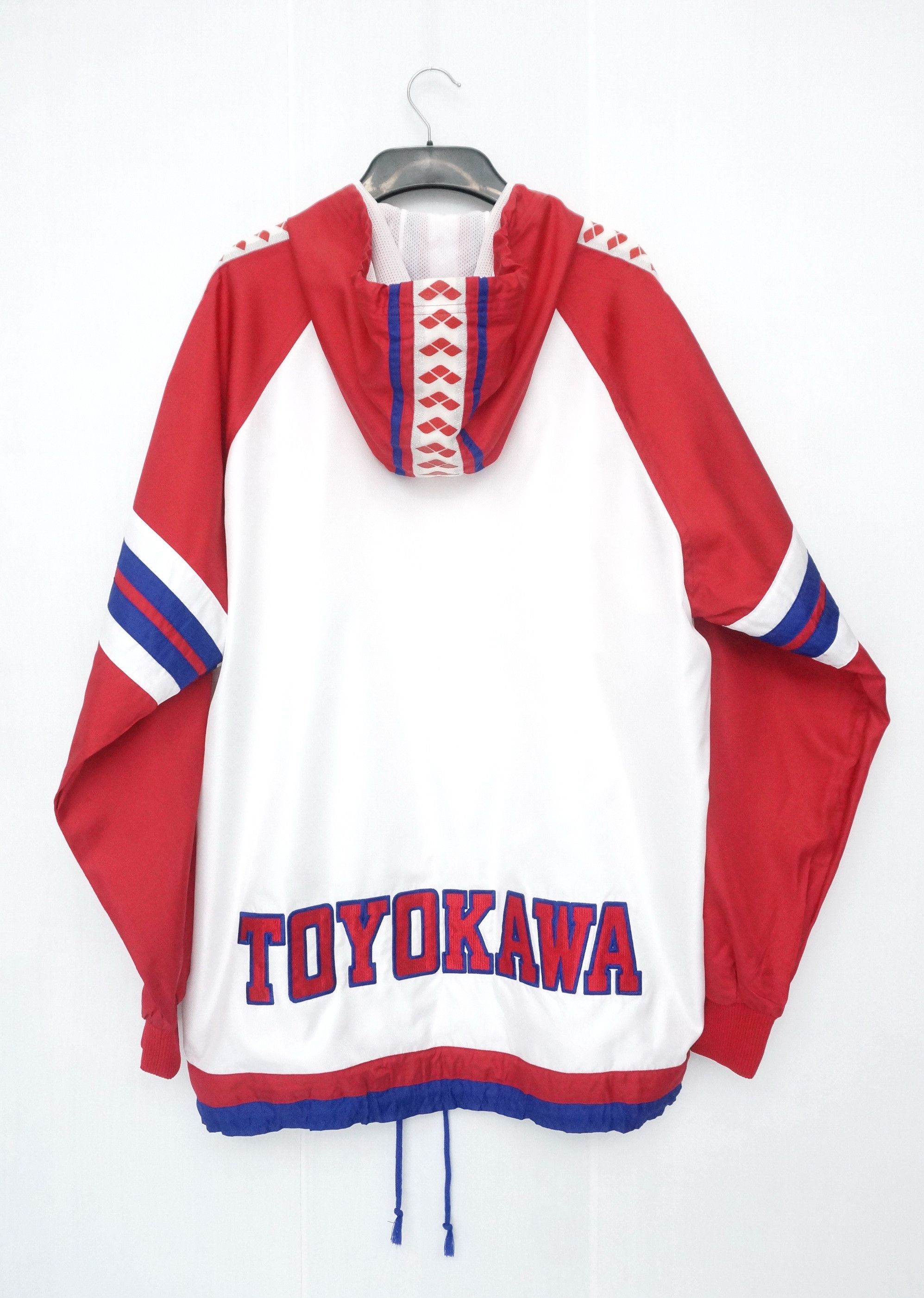 Descente Vintage DESCENTE ARENA Side Tape Big Spellout Hoodie Jacket Size US XL / EU 56 / 4 - 1 Thumbnail
