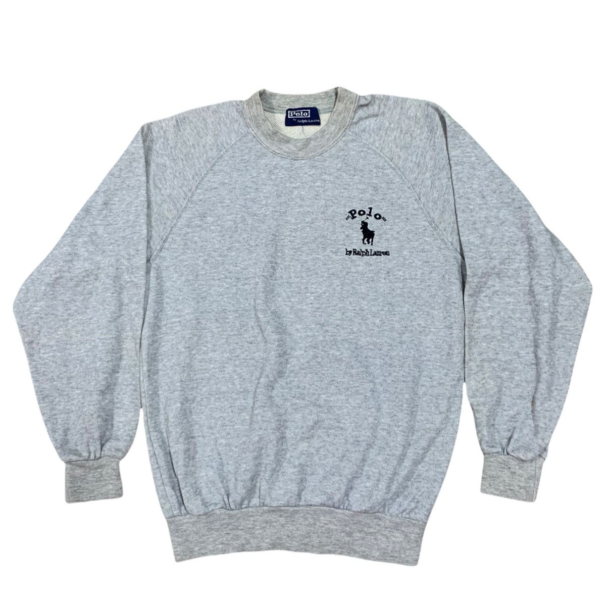 Polo Ralph Lauren Vtg Polo Ralph Lauren Grey Crewneck Sweatshirt Size US S / EU 44-46 / 1 - 1 Thumbnail