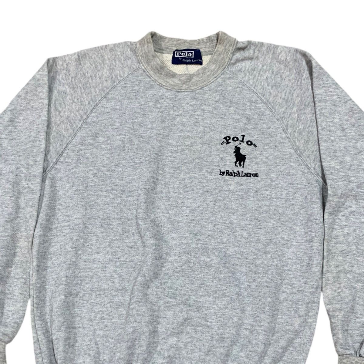 Polo Ralph Lauren Vtg Polo Ralph Lauren Grey Crewneck Sweatshirt Size US S / EU 44-46 / 1 - 2 Thumbnail