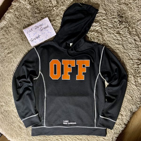 Off white i 2025 just was thinking hoodie