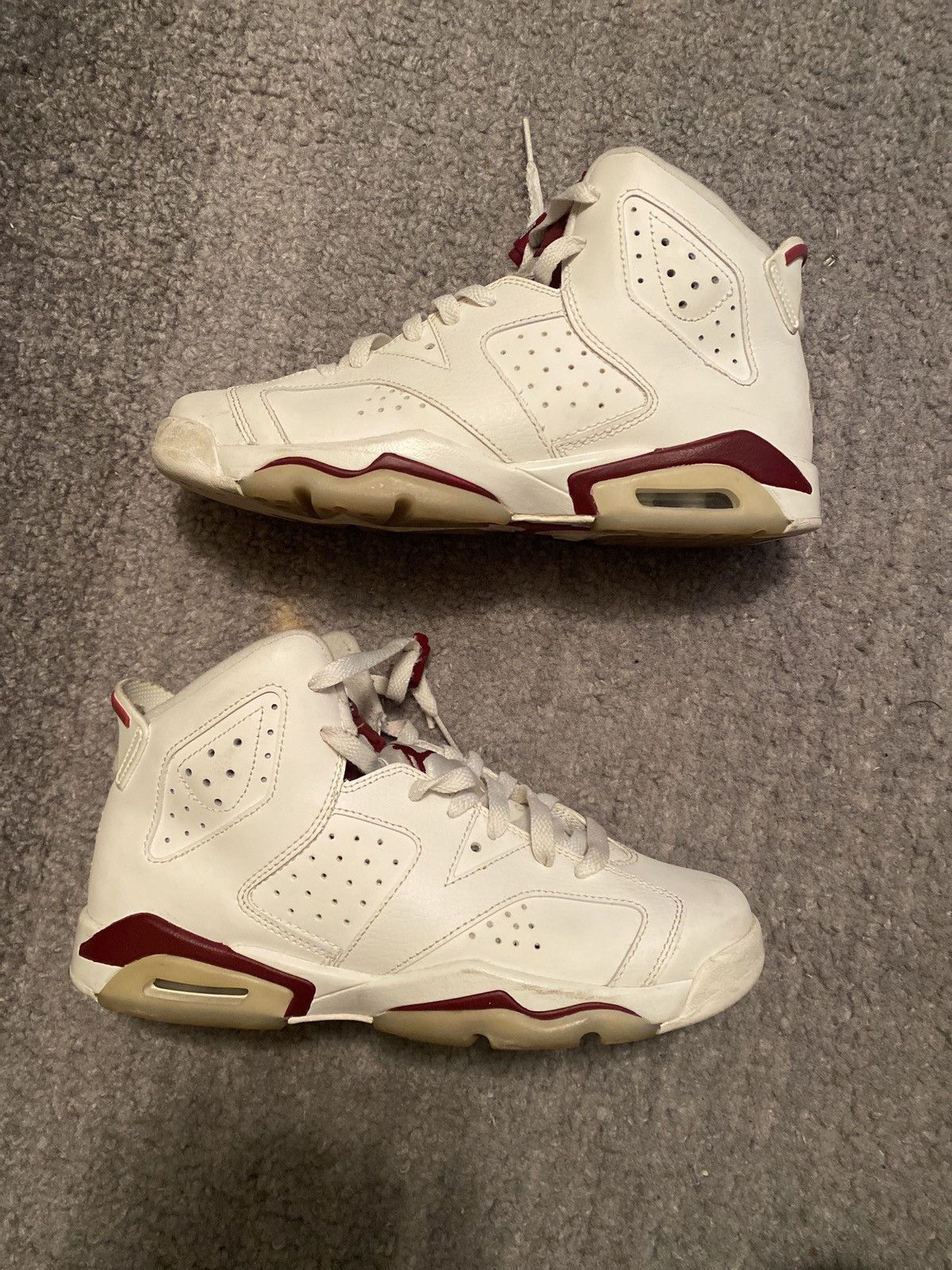 Air Jordan 6 Retro Og Bg Maroon 2015 | Grailed