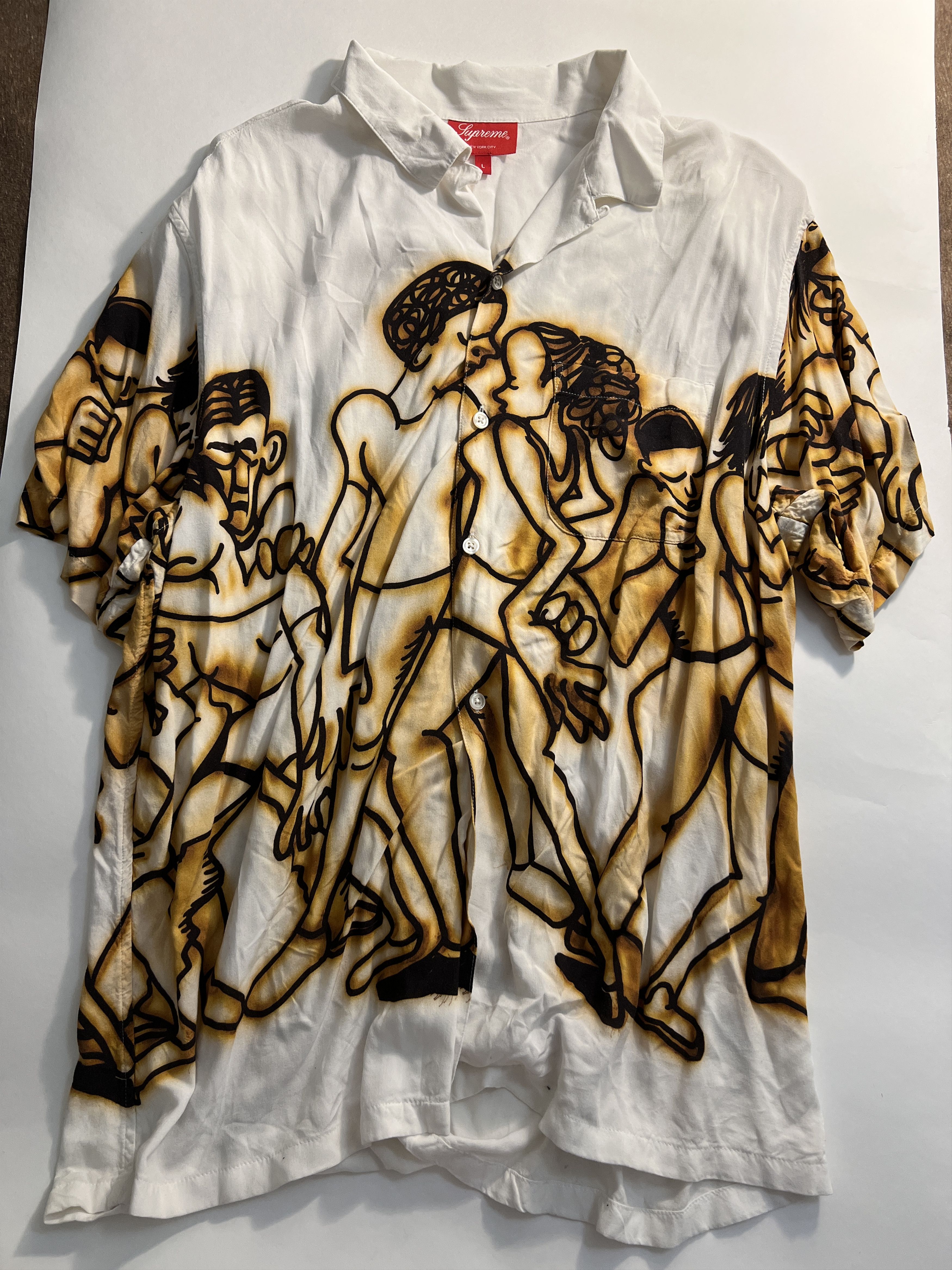 Supreme Supreme Dancing Rayon S/S Shirt | Grailed