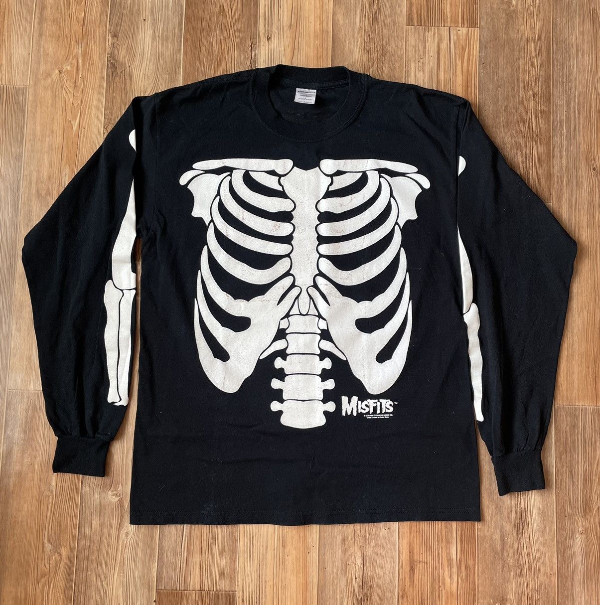 Vintage Misfits Glow In The Dark Skeleton Long Sleeve 1997 | Grailed