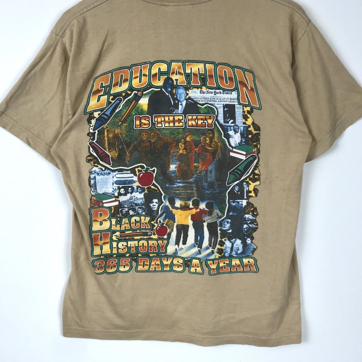 Rap Tees Vintage The Journey Continues Black History T-Shirt Size US M / EU 48-50 / 2 - 8 Thumbnail