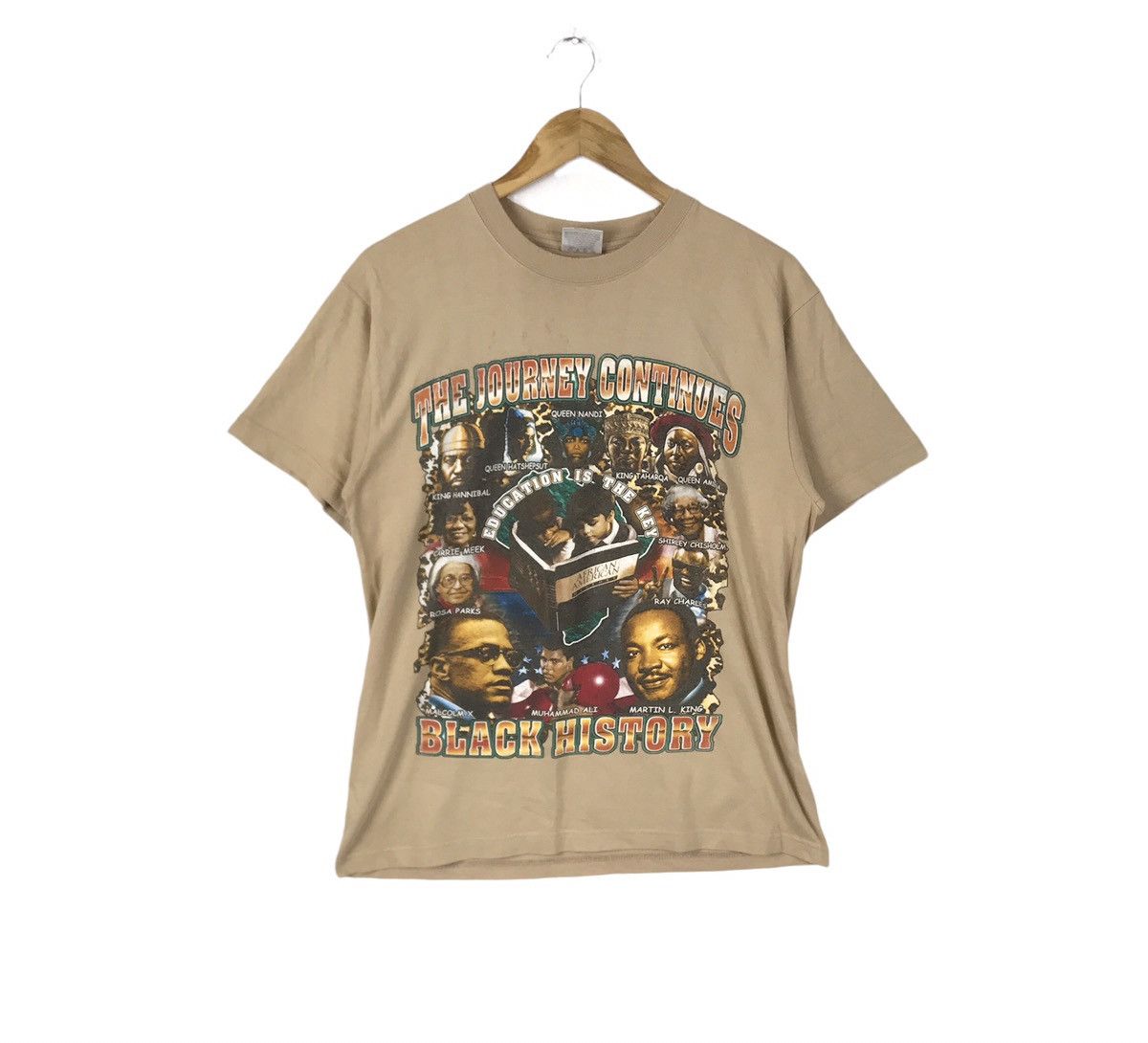 Rap Tees Vintage The Journey Continues Black History T-Shirt Size US M / EU 48-50 / 2 - 1 Thumbnail