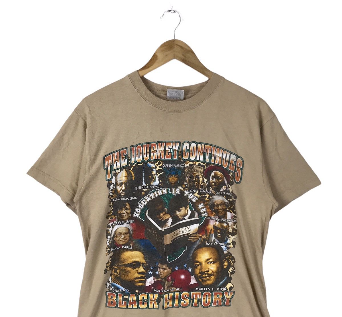 Rap Tees Vintage The Journey Continues Black History T-Shirt Size US M / EU 48-50 / 2 - 2 Thumbnail
