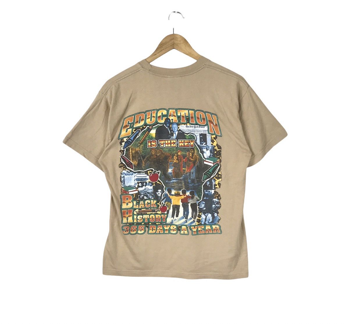 Rap Tees Vintage The Journey Continues Black History T-Shirt Size US M / EU 48-50 / 2 - 3 Thumbnail