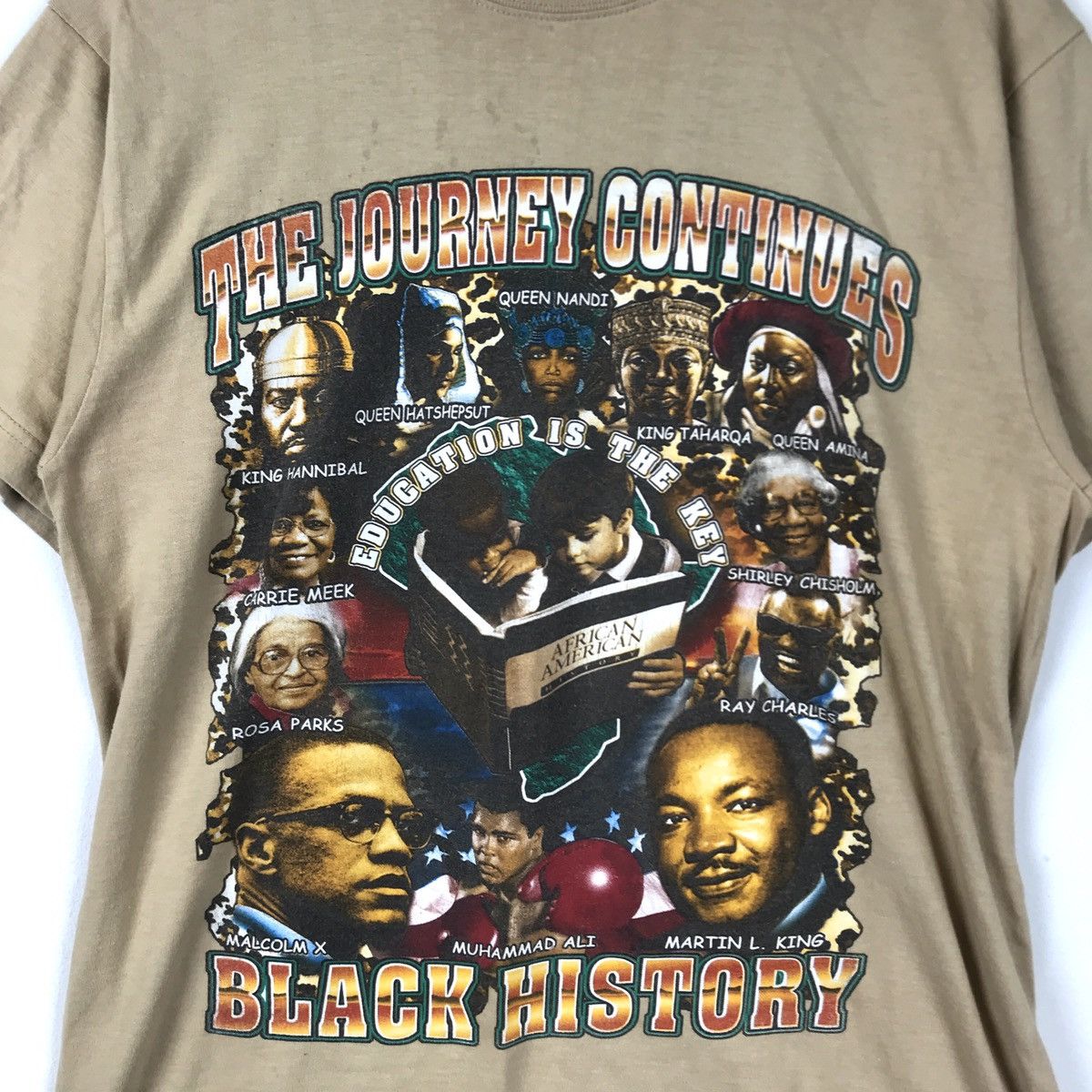 Rap Tees Vintage The Journey Continues Black History T-Shirt Size US M / EU 48-50 / 2 - 7 Thumbnail