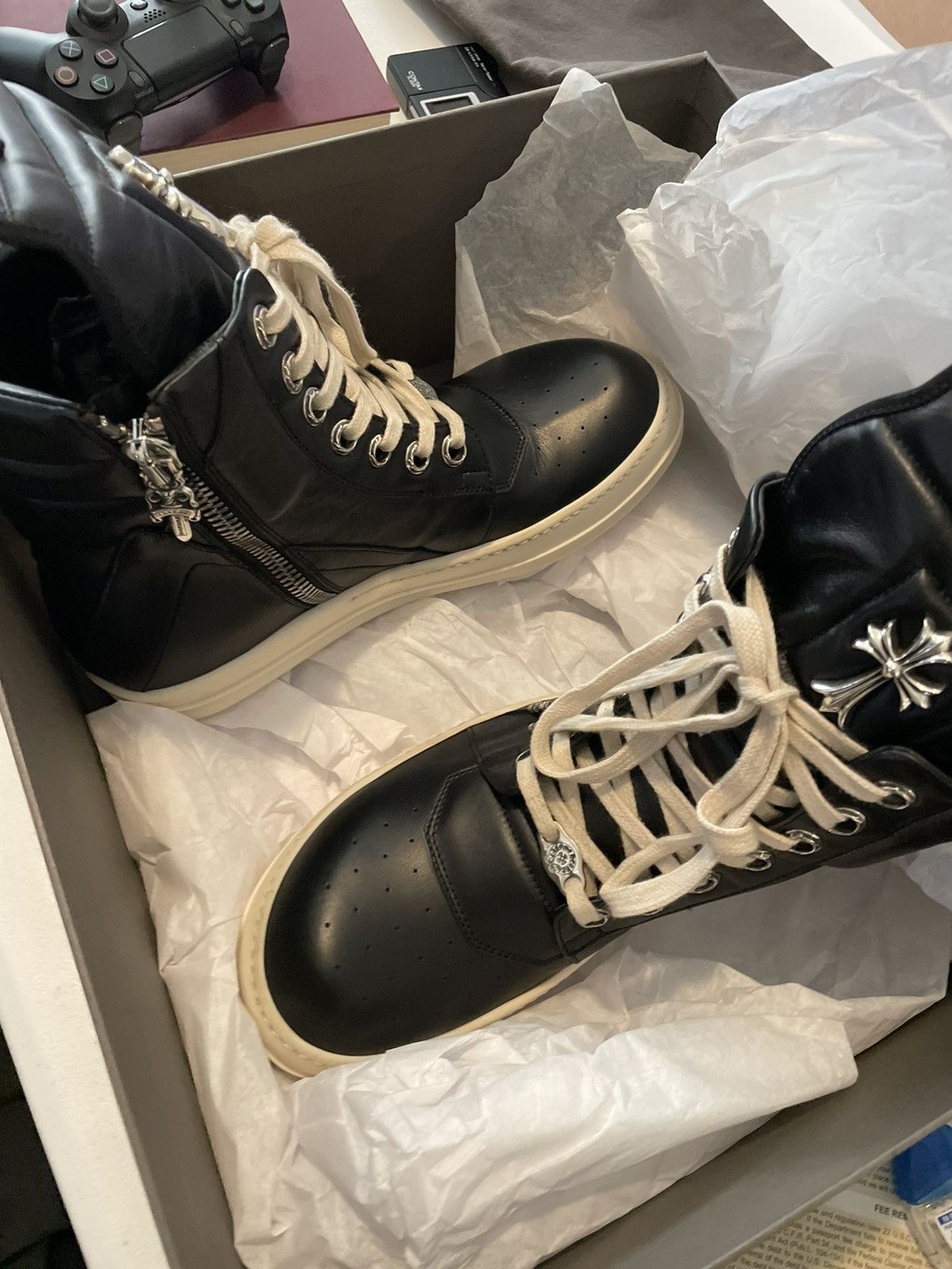 Rick Owens Chrome Hearts Geobasket | Grailed