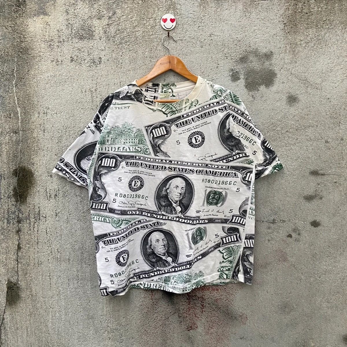 Rap Tees Vintage 100 Dollar Bill Benjamin Money Ovp Tshirt Size US XL / EU 56 / 4 - 1 Thumbnail