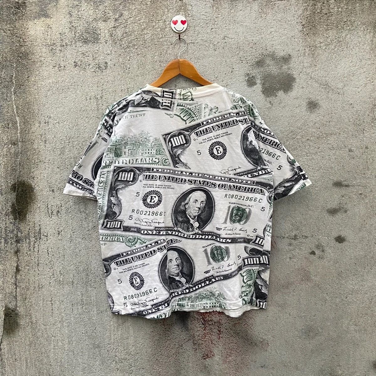 Rap Tees Vintage 100 Dollar Bill Benjamin Money Ovp Tshirt Size US XL / EU 56 / 4 - 2 Thumbnail