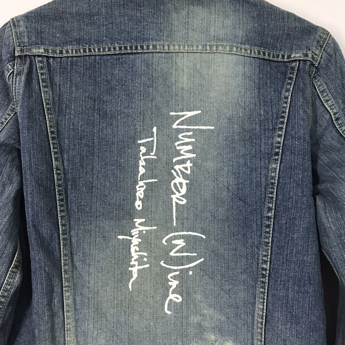 ABAHOUSE Abahouse Denim Double Pocket Costom Number Nine Jacket Size US M / EU 48-50 / 2 - 7 Thumbnail