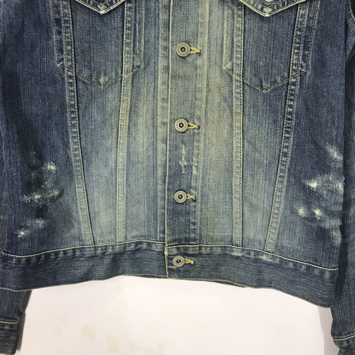 ABAHOUSE Abahouse Denim Double Pocket Costom Number Nine Jacket Size US M / EU 48-50 / 2 - 4 Thumbnail