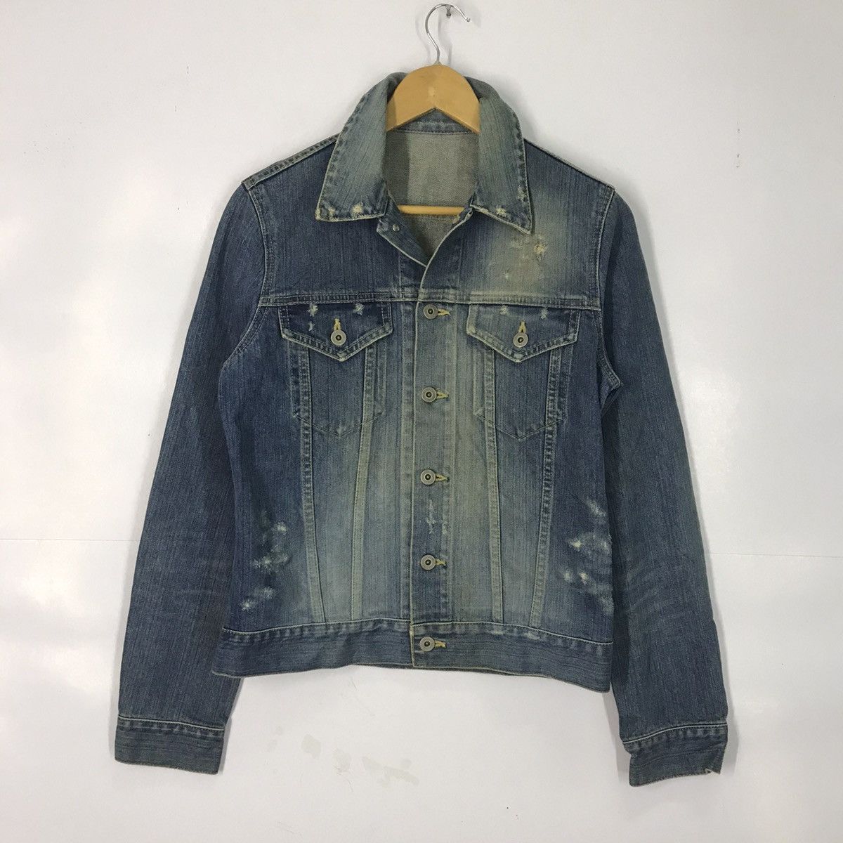 ABAHOUSE Abahouse Denim Double Pocket Costom Number Nine Jacket Size US M / EU 48-50 / 2 - 2 Thumbnail
