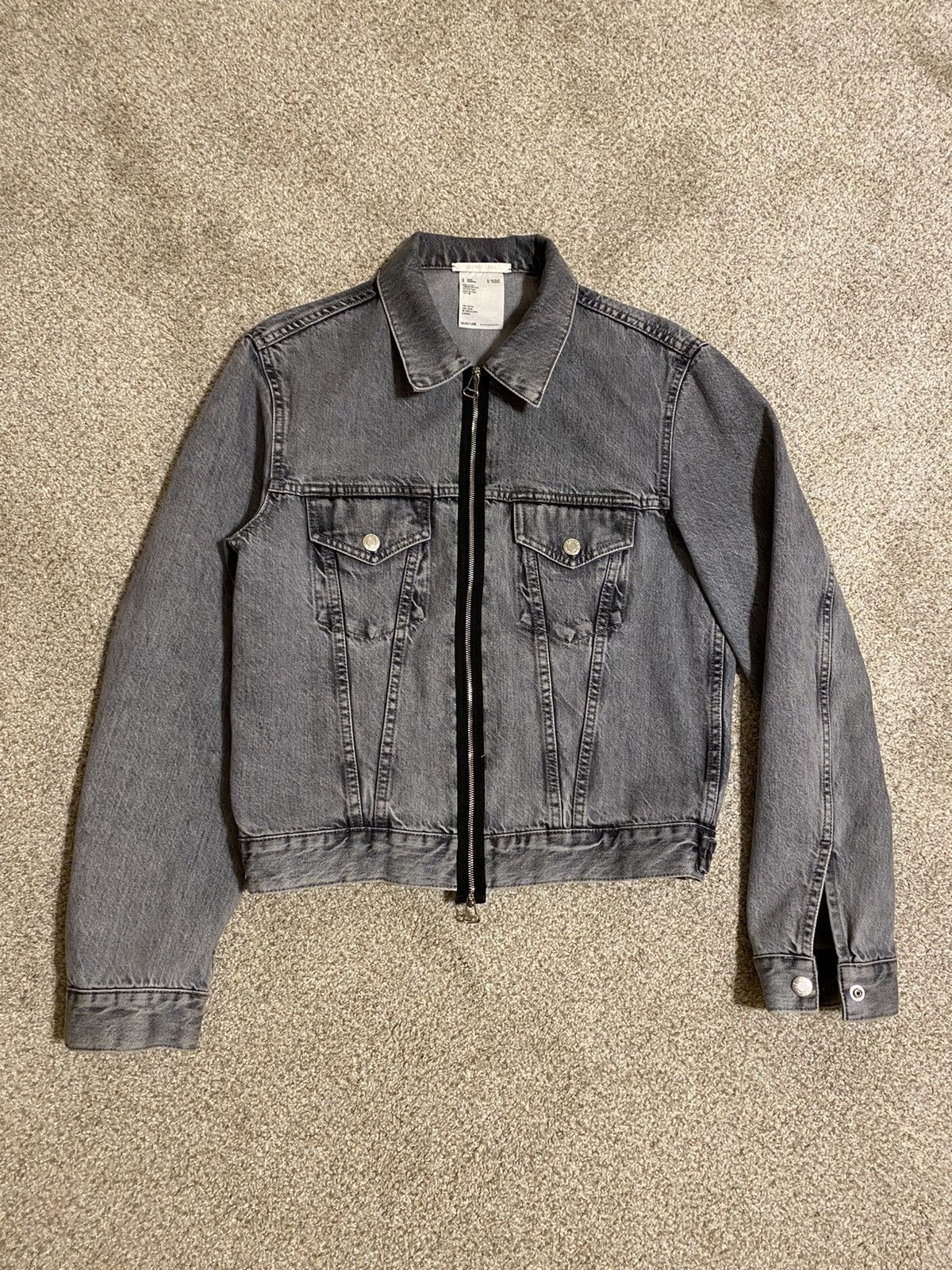 Helmut Lang Helmut Lang Mr. 87 Wax Denim Jacket with Faux Fur