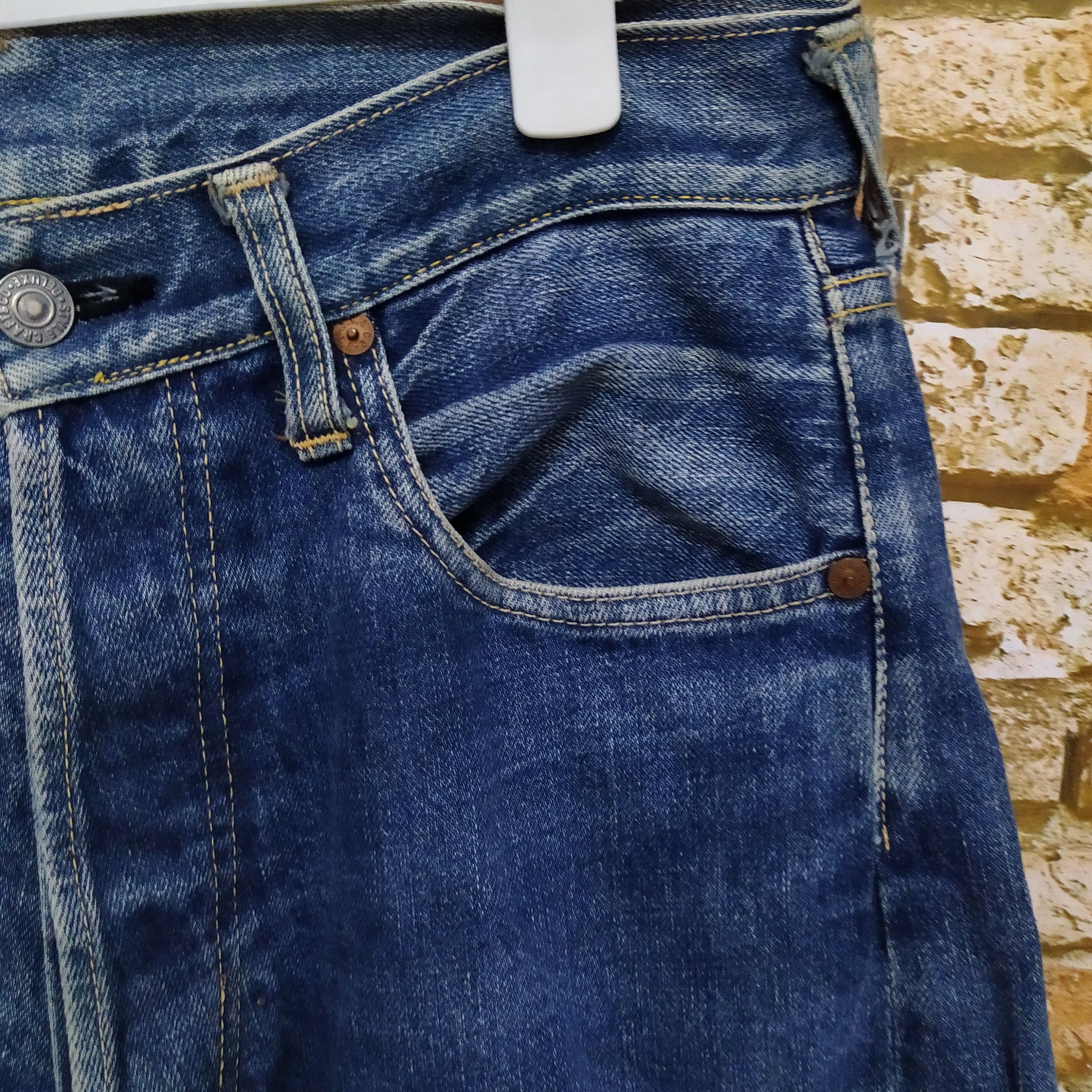 Evisu VTG EVISU NO 2 LOT Z504XX SELVEDGE JAPAN DENIM (D520) w29 Size US 29 - 8 Thumbnail