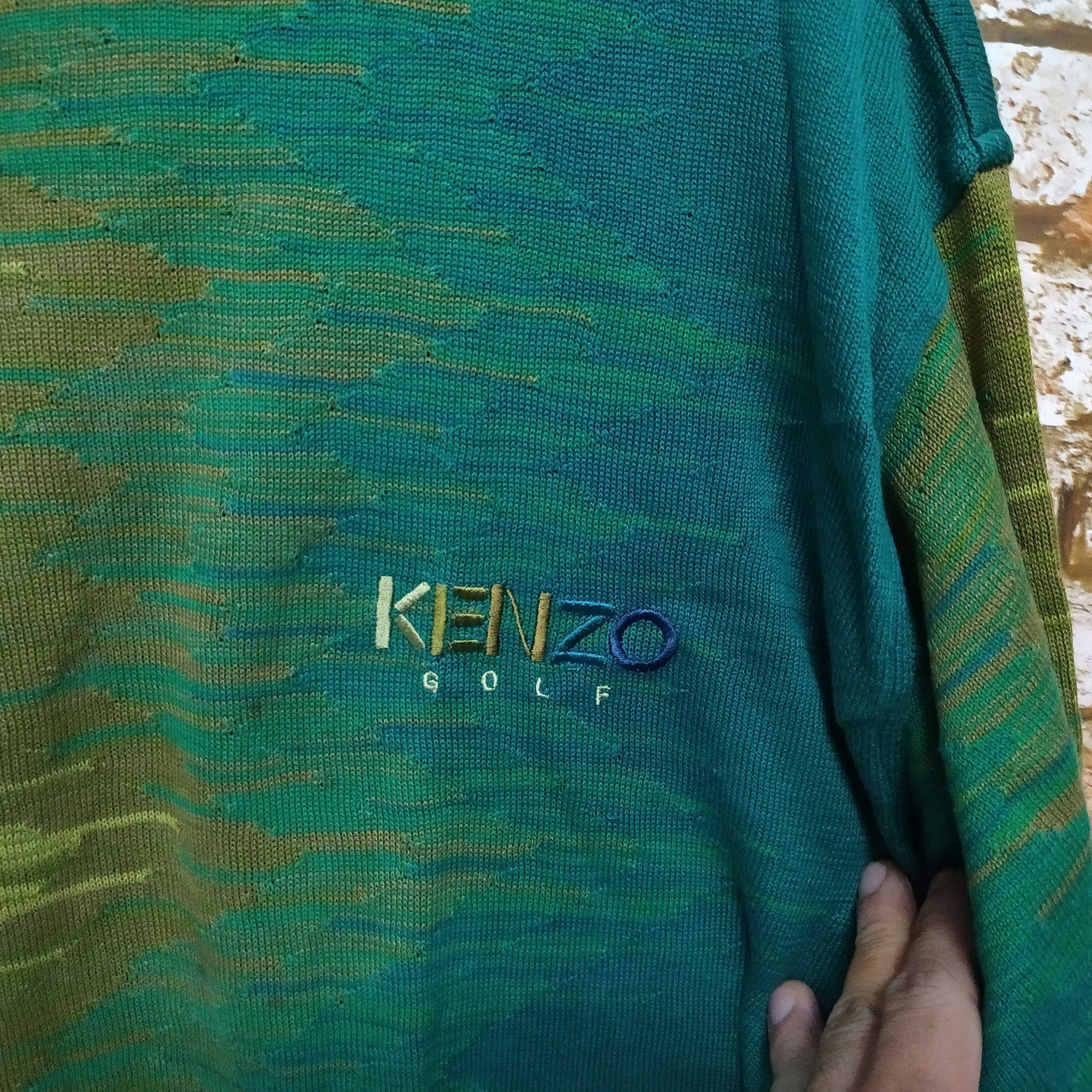 Kenzo × Vintage 90s KENZO KNITWEAR SWEATER (D524) Size US L / EU 52-54 / 3 - 4 Thumbnail