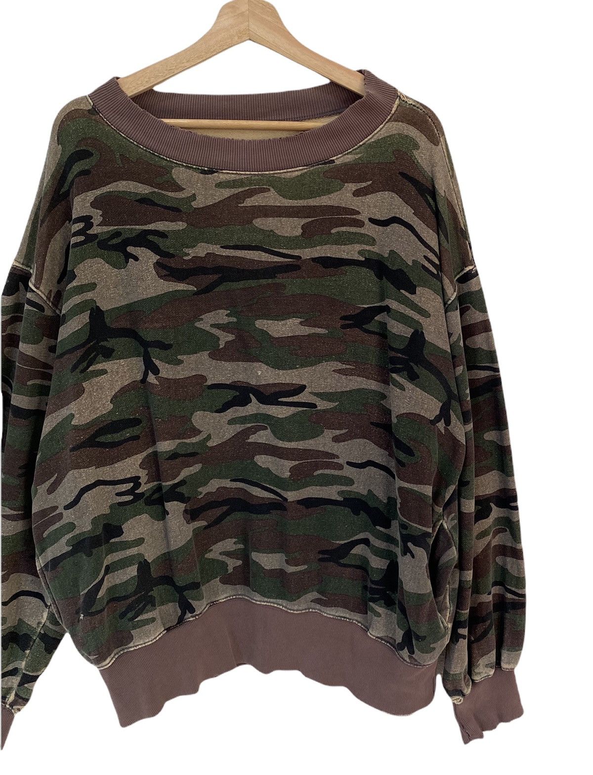 Vintage VINTAGE OVERSIZED CAMOUFLAGE ARMY SWEATSHIRT MILITARY Size US XXL / EU 58 / 5 - 5 Thumbnail