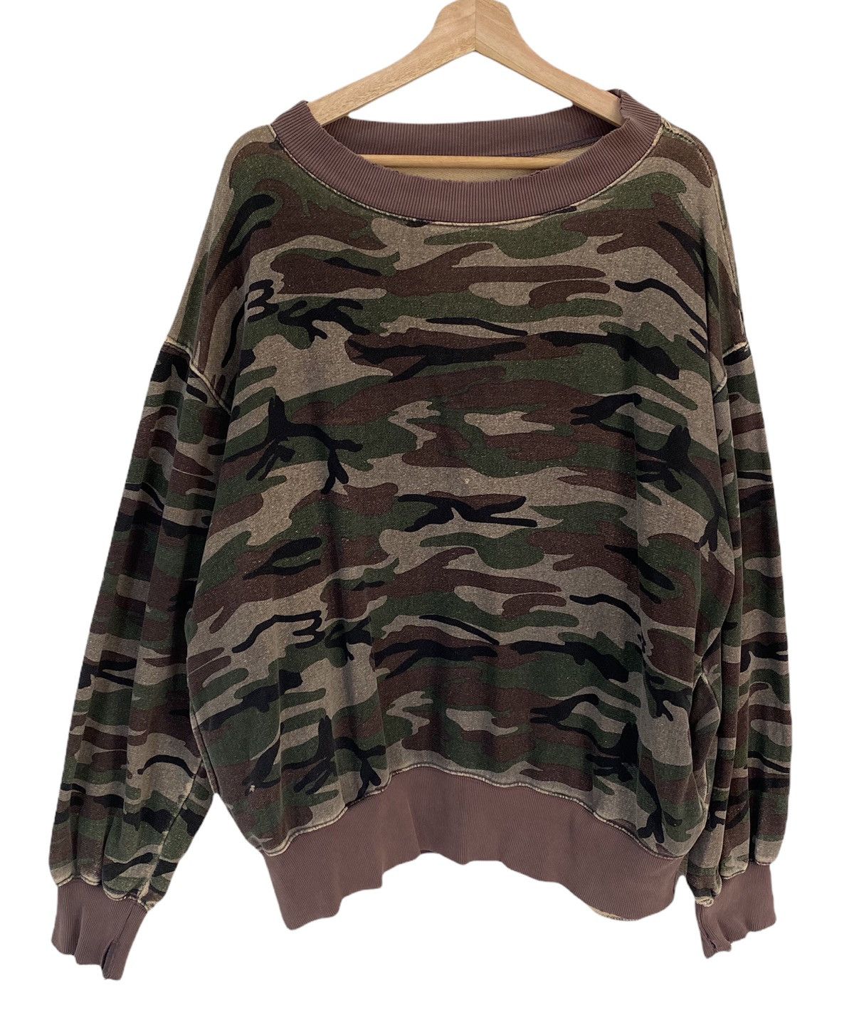 Vintage VINTAGE OVERSIZED CAMOUFLAGE ARMY SWEATSHIRT MILITARY Size US XXL / EU 58 / 5 - 4 Thumbnail