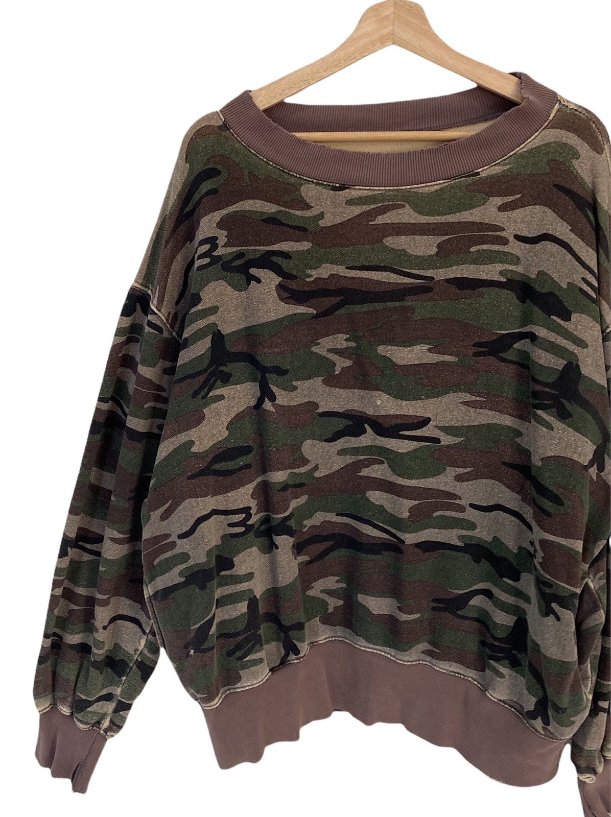Vintage VINTAGE OVERSIZED CAMOUFLAGE ARMY SWEATSHIRT MILITARY Size US XXL / EU 58 / 5 - 6 Thumbnail