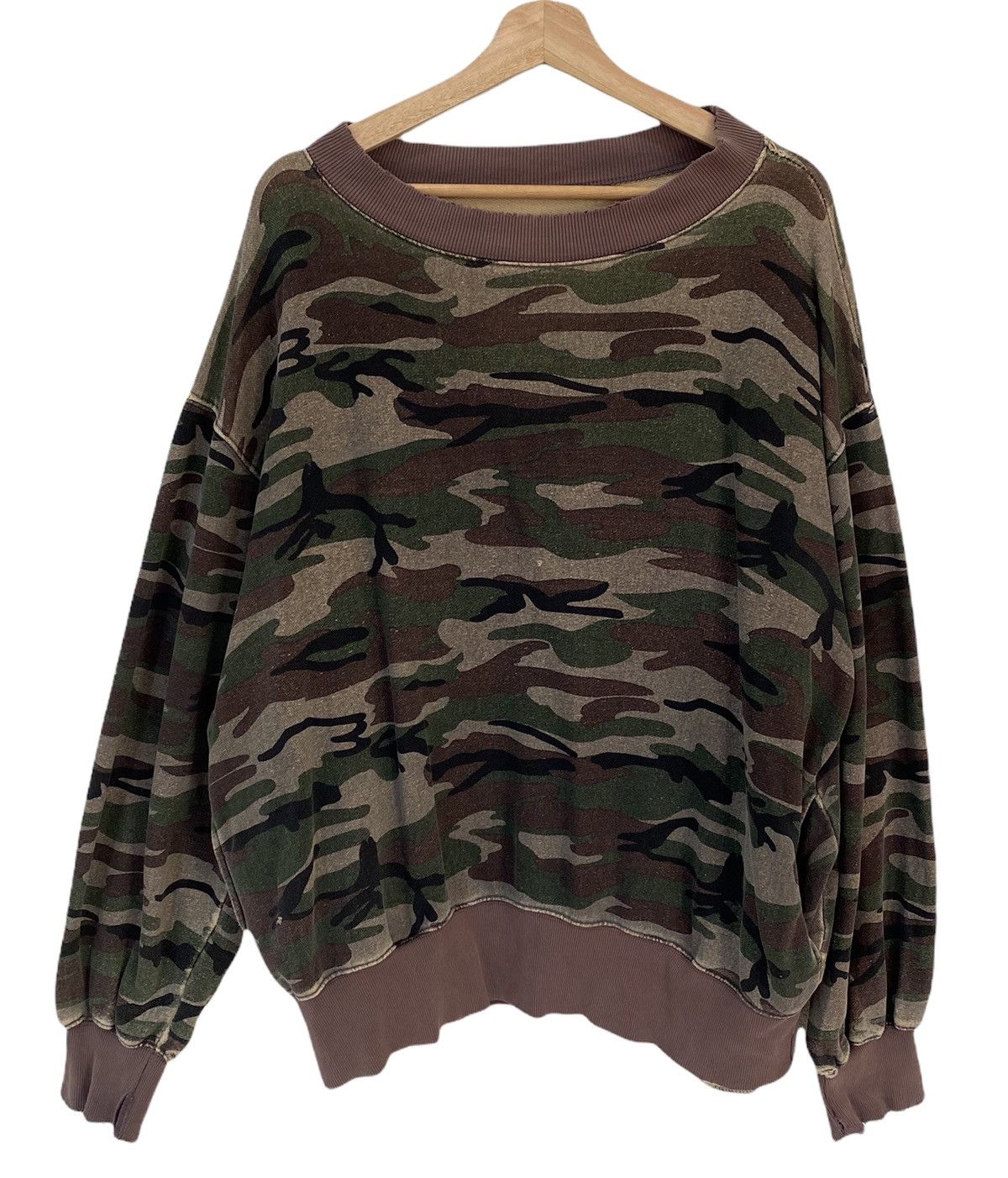 Vintage VINTAGE OVERSIZED CAMOUFLAGE ARMY SWEATSHIRT MILITARY Size US XXL / EU 58 / 5 - 1 Thumbnail